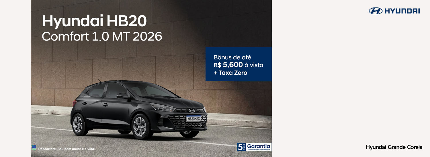 HB20 Comfort 1.0L 2026