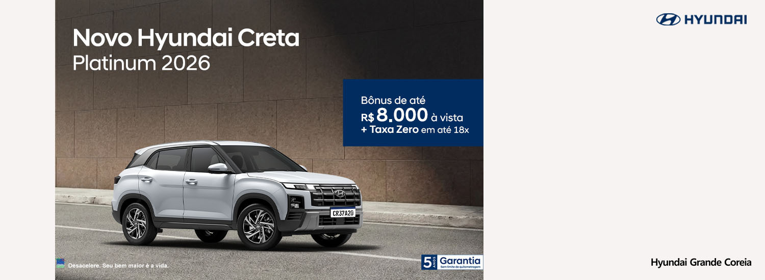 Novo Hyundai CRETA Platinum 2026 