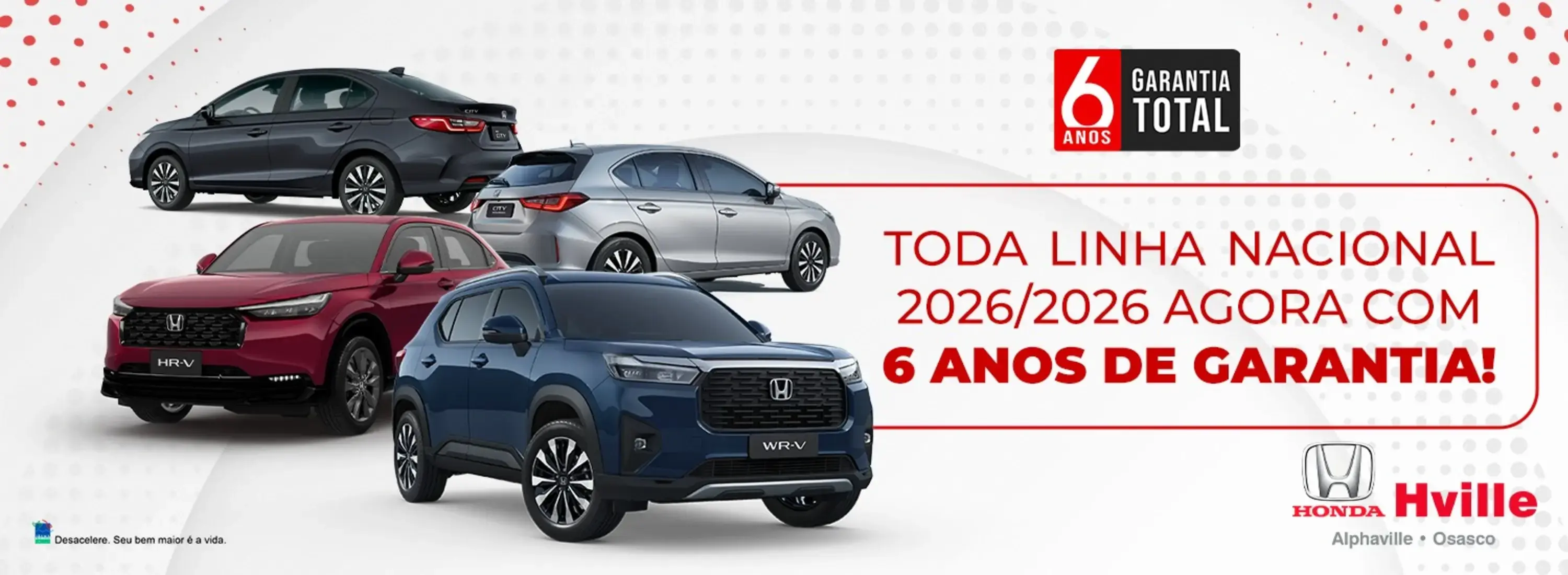 Toda linha com 6 anos de garantia 