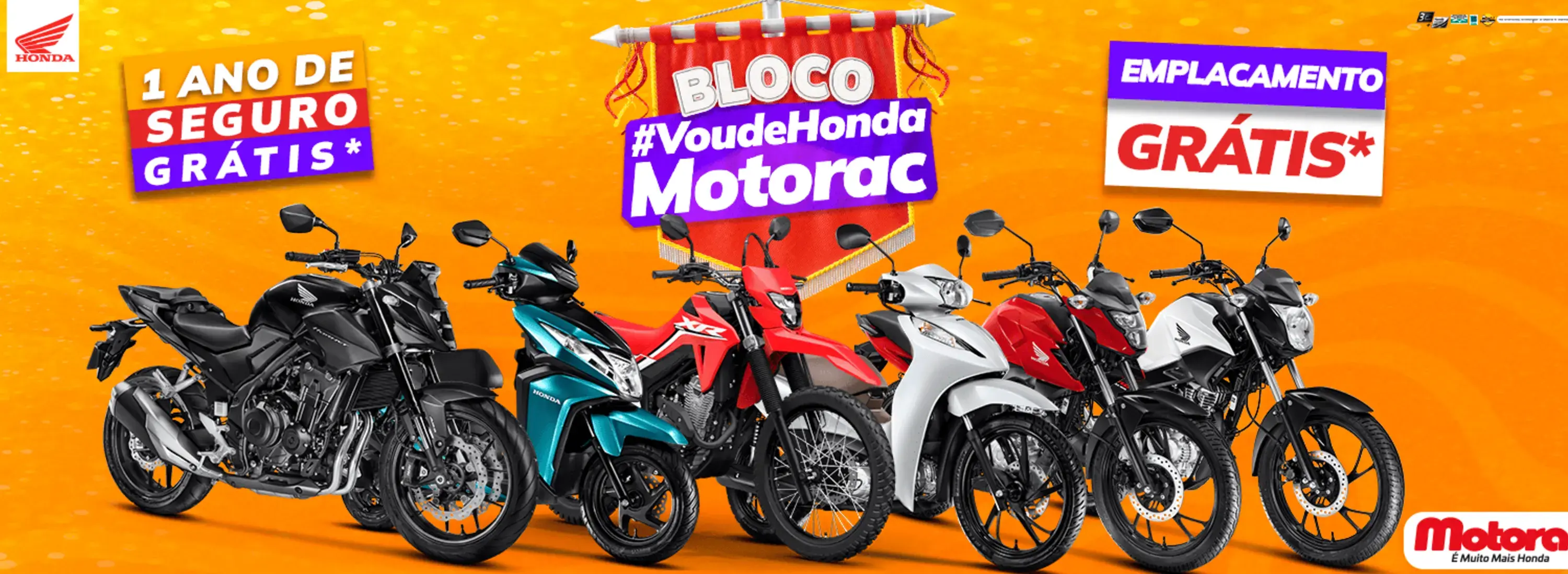Bloco Vou de Honda Motorac