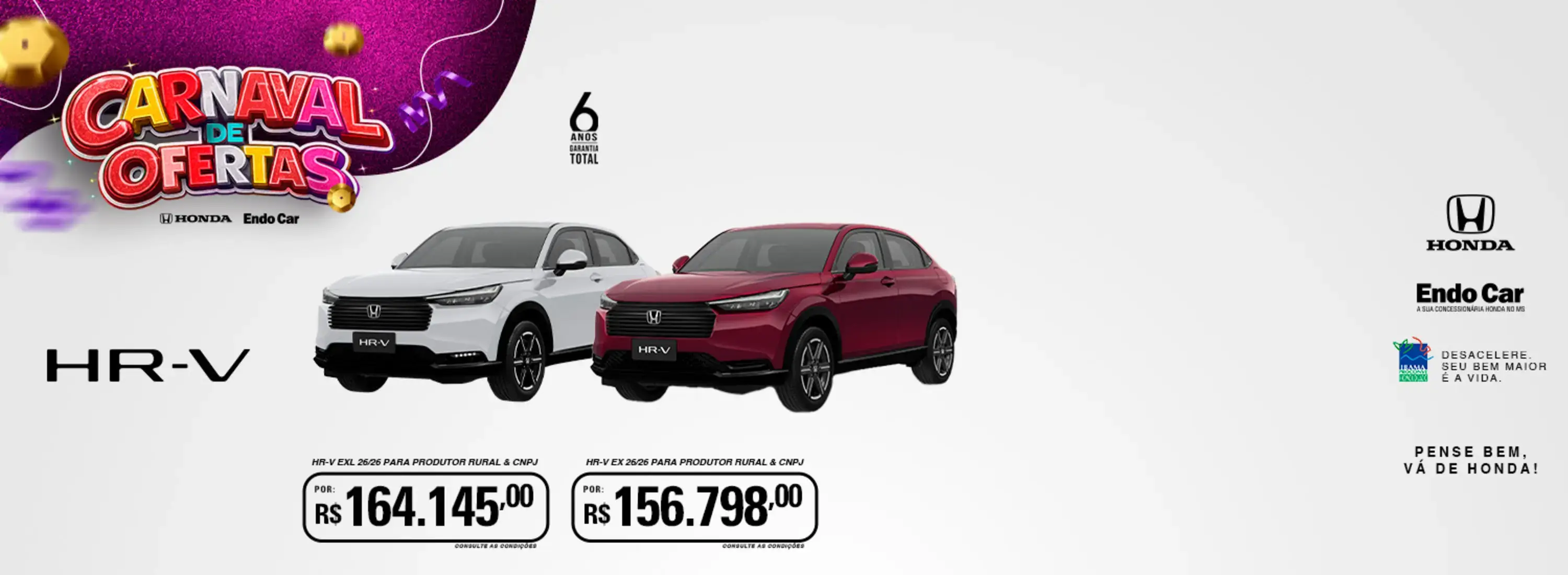 HR-V VERSÃO EX E EXL 26 26 - VENDA DIRETA - CNPJ E PRODUTOR RURAL