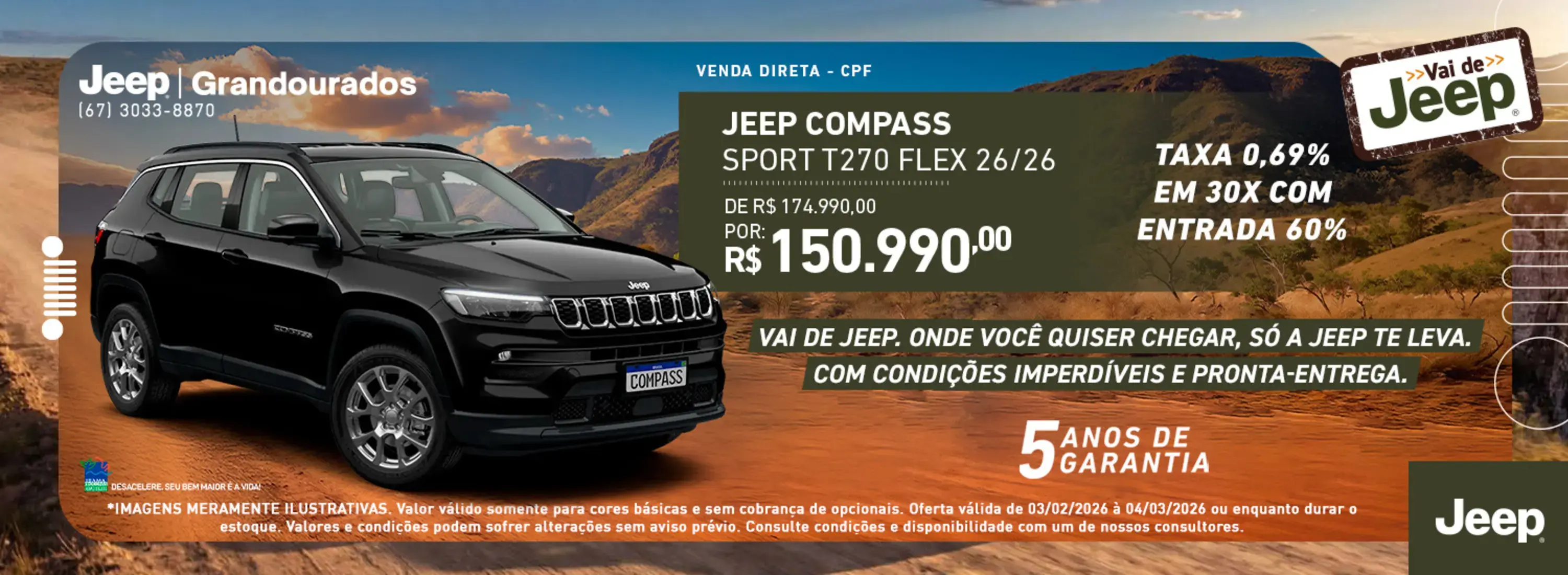 OFERTA COMPASS SPORT - FEVEREIRO