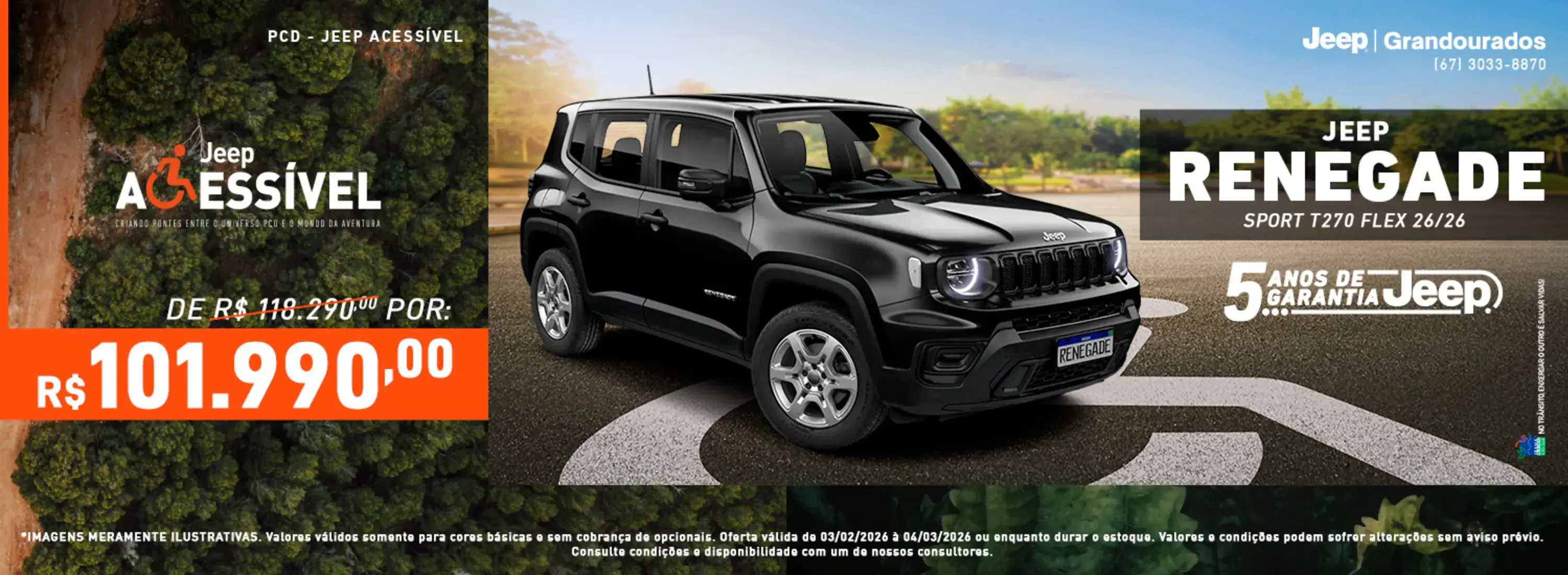 OFERTA RENEGADE PCD - FEVEREIRO