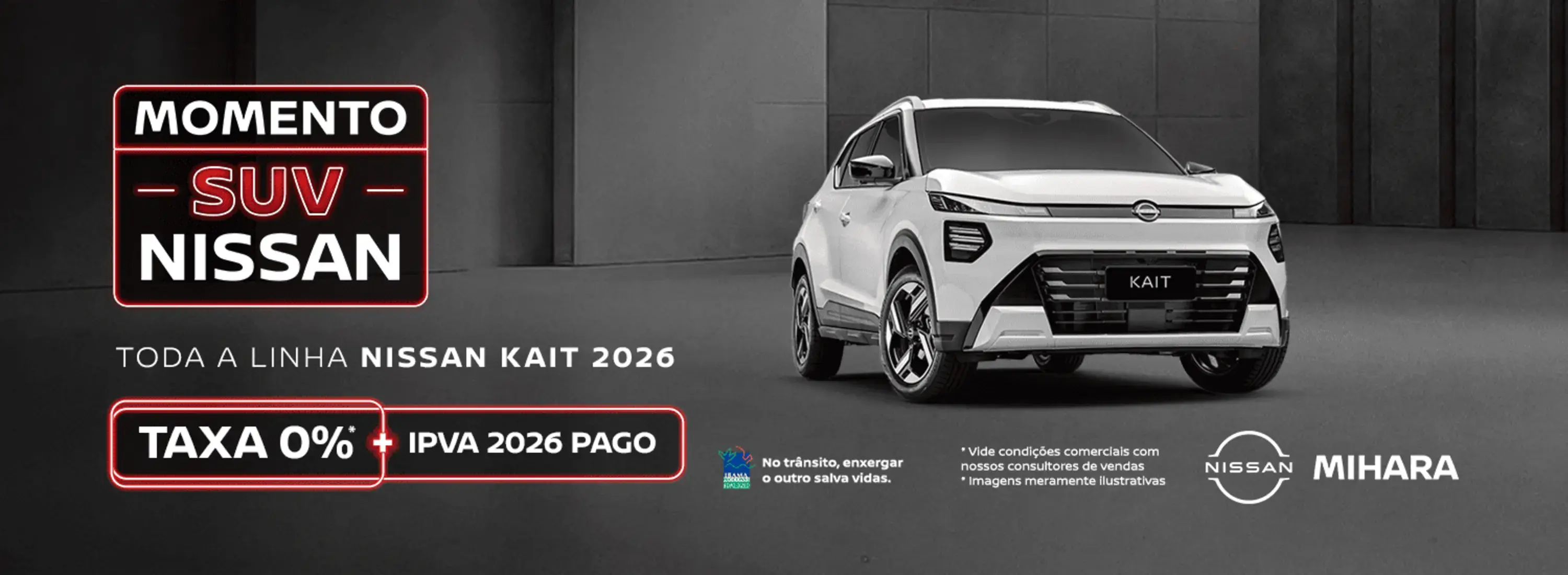 MOMENTO TODA LINHA NISSAN KAIT 2026 
