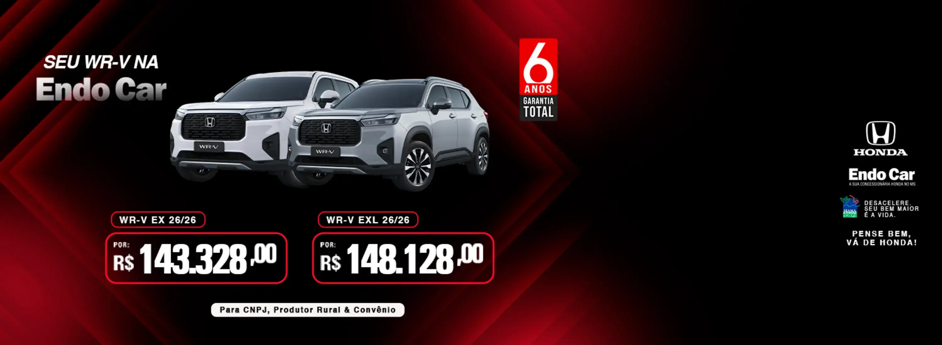 WR-V CNPJ PRODUTOR RURAL E CONVENIOS
