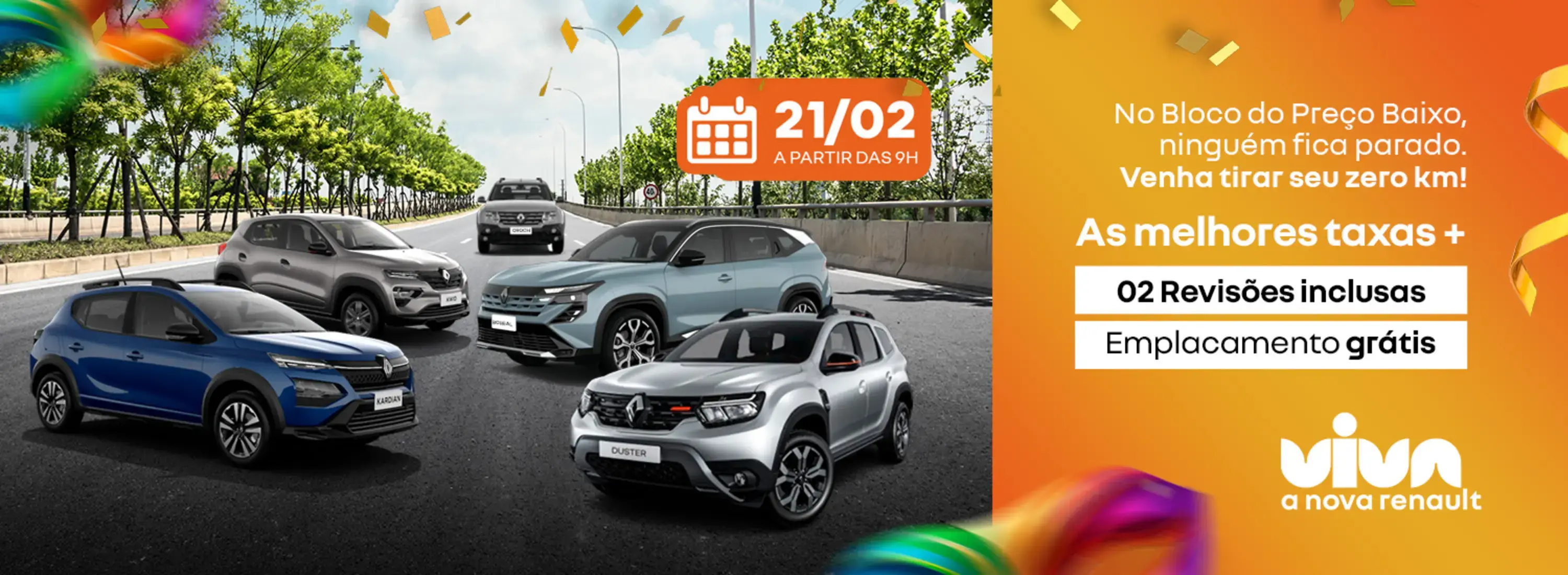 VIVA A NOVA RENAULT - FEIRÃO DIA 21/02