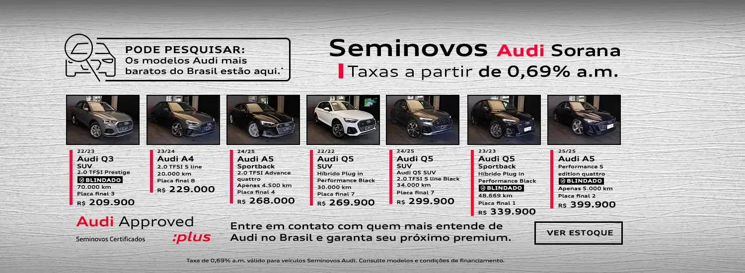 Audi Center Piinheiros - Seminovos Audi Sorana