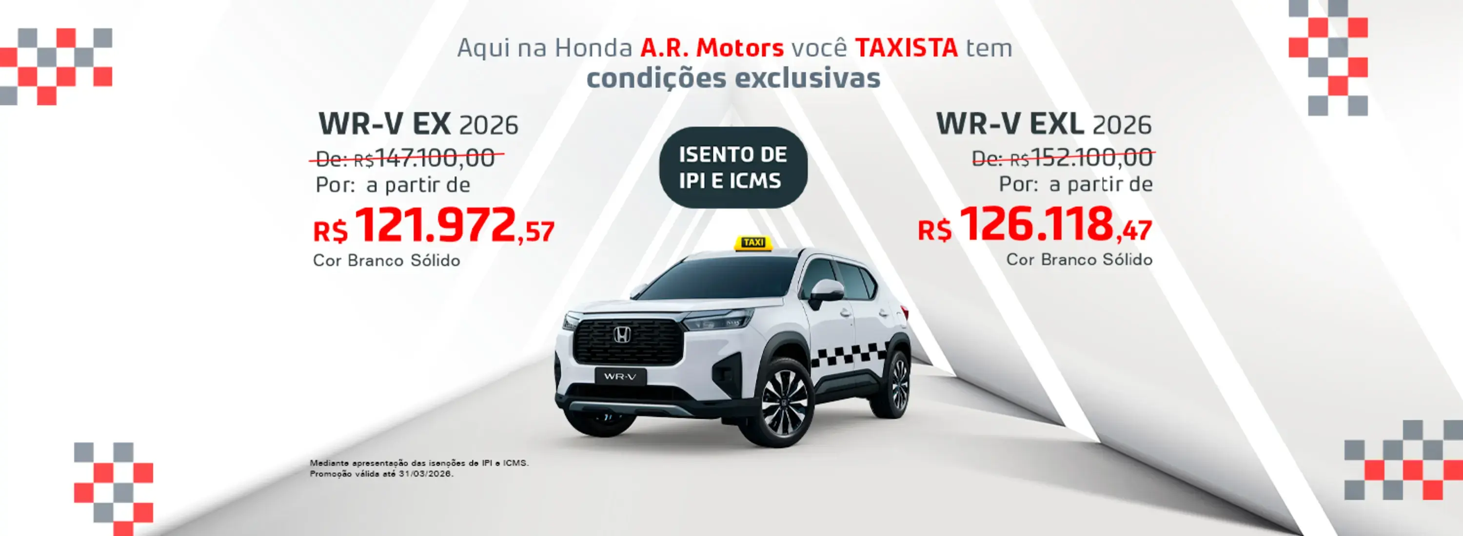 WR-V para Táxi