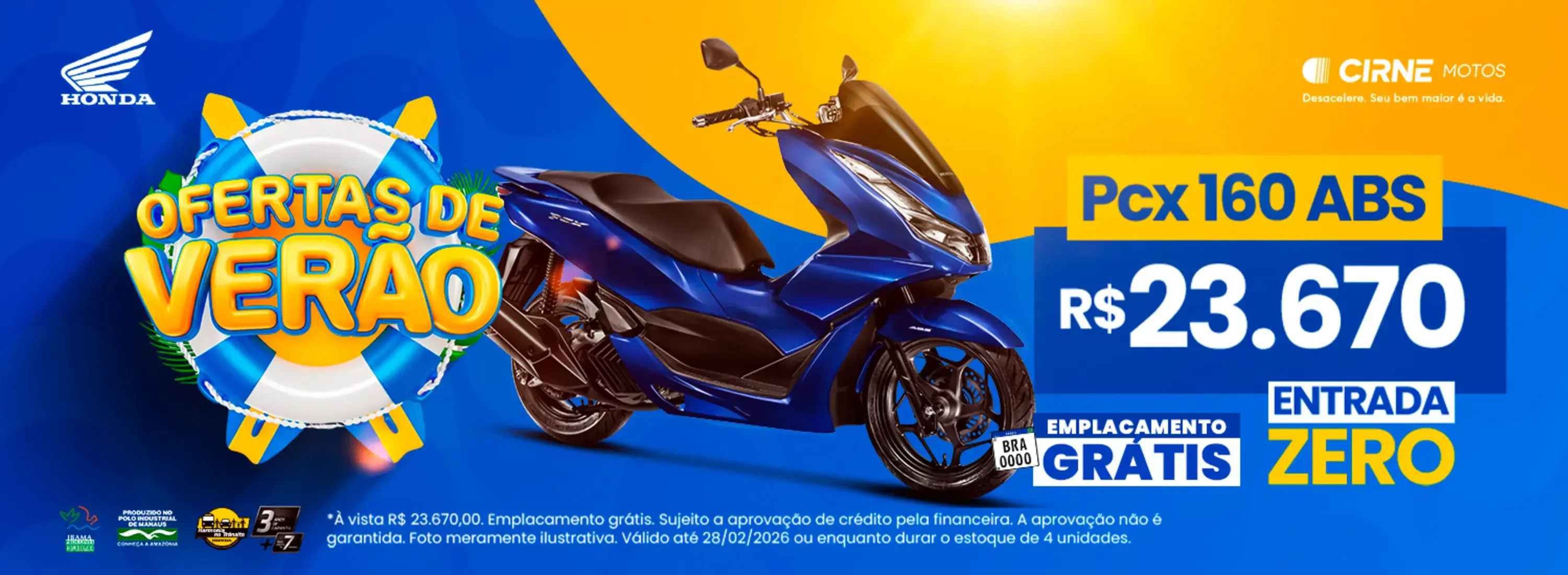 Ofertas de Verão - Pcx 160 ABS