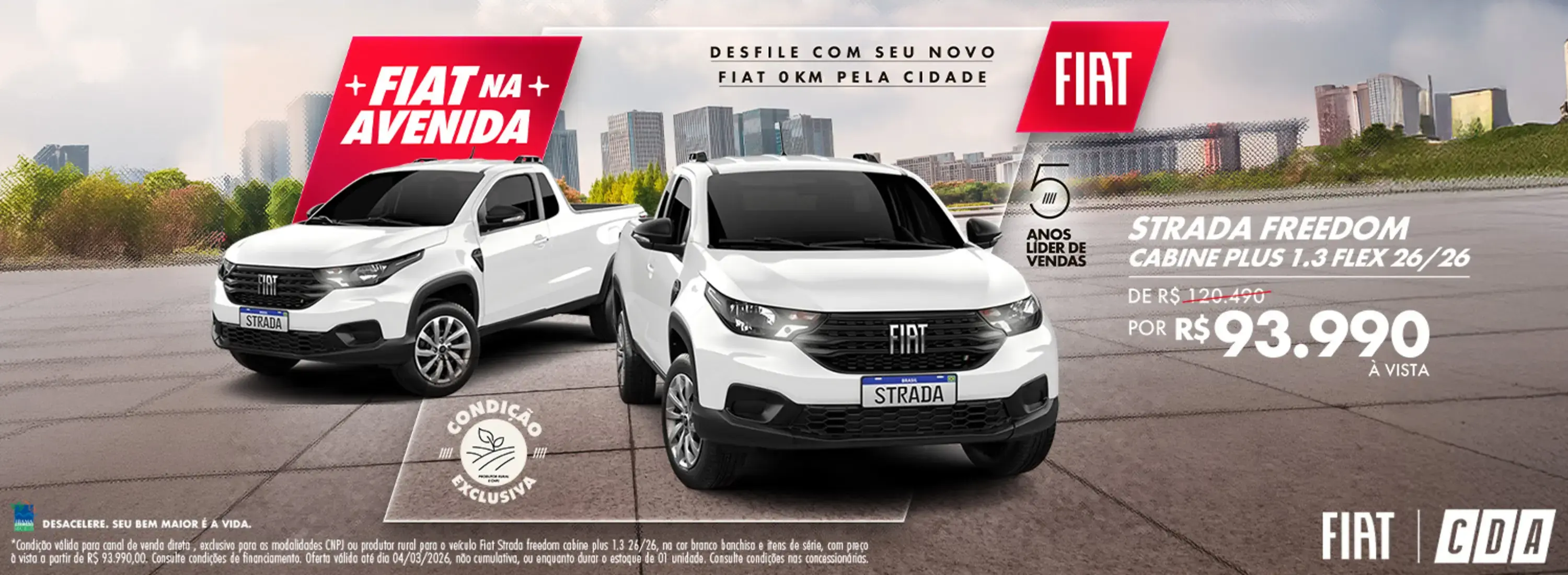 FIAT NA AVENIDA VD- STRADA FREEDOM CP FEV26 