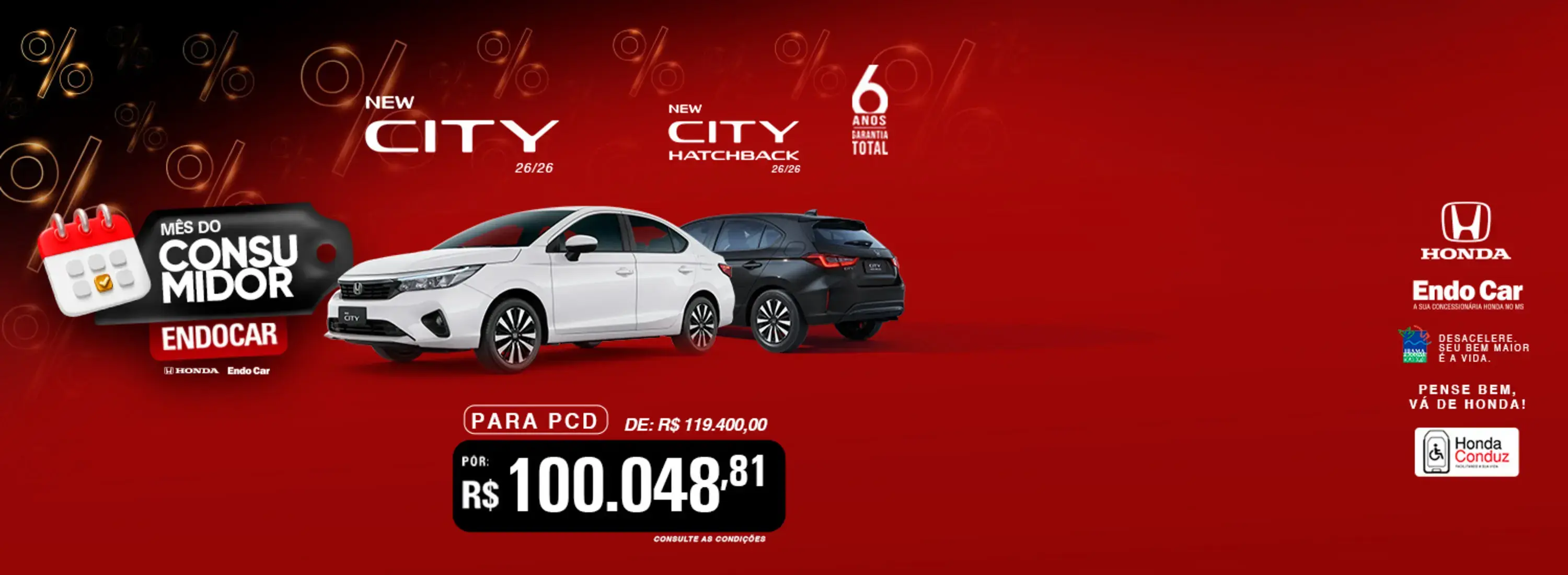 CITY HATCH E SEDAN LX 26 26 - VENDA DIRETA - PCD