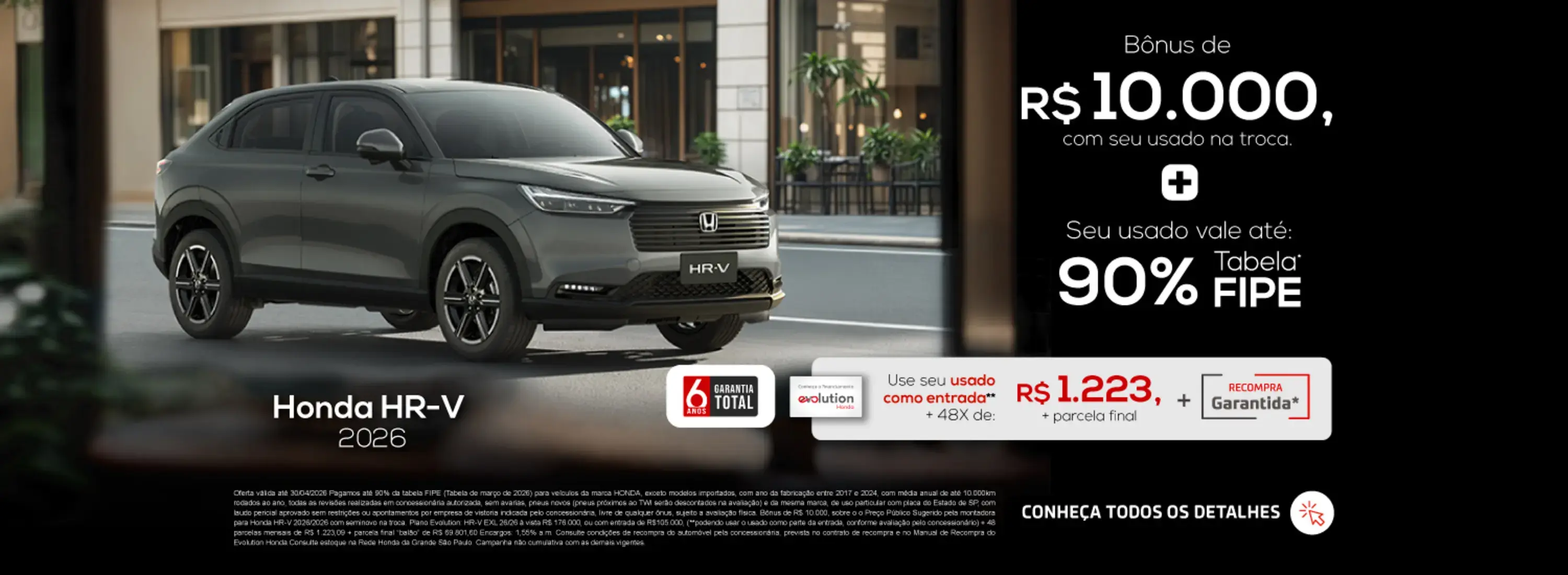 HR-V com condições especiais