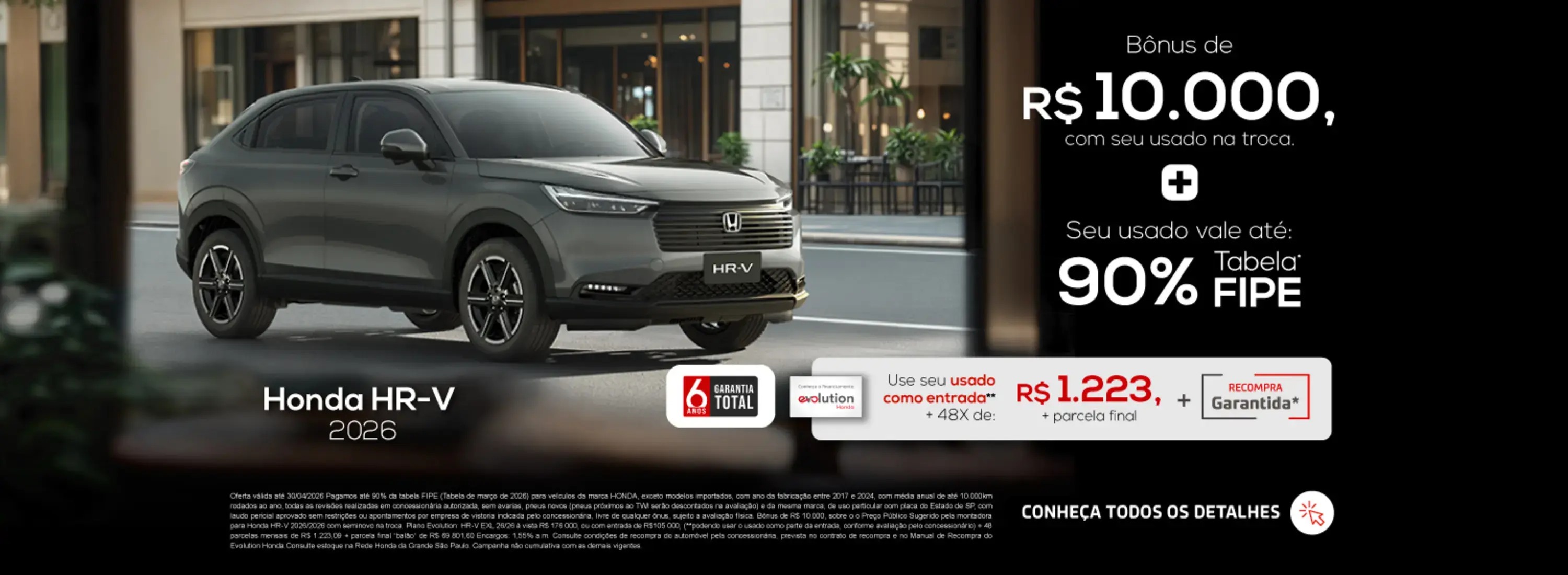 HR-V com condições especiais