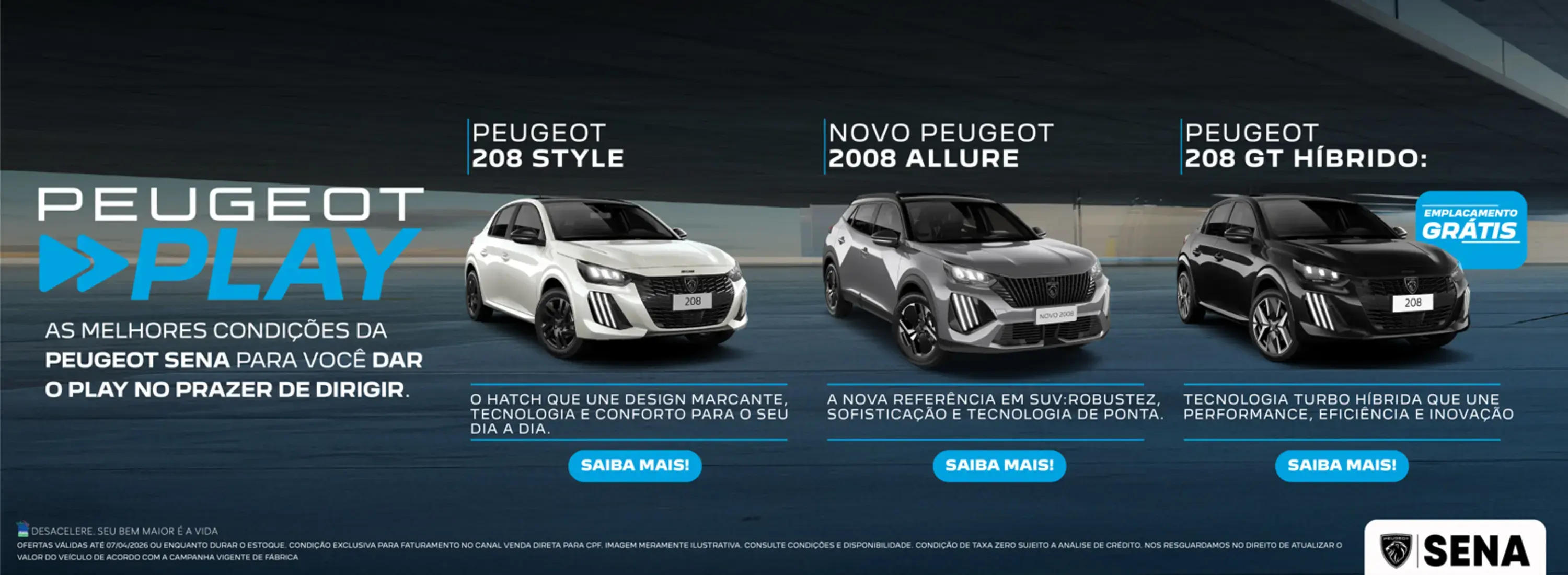 Peugeot é na Sena!