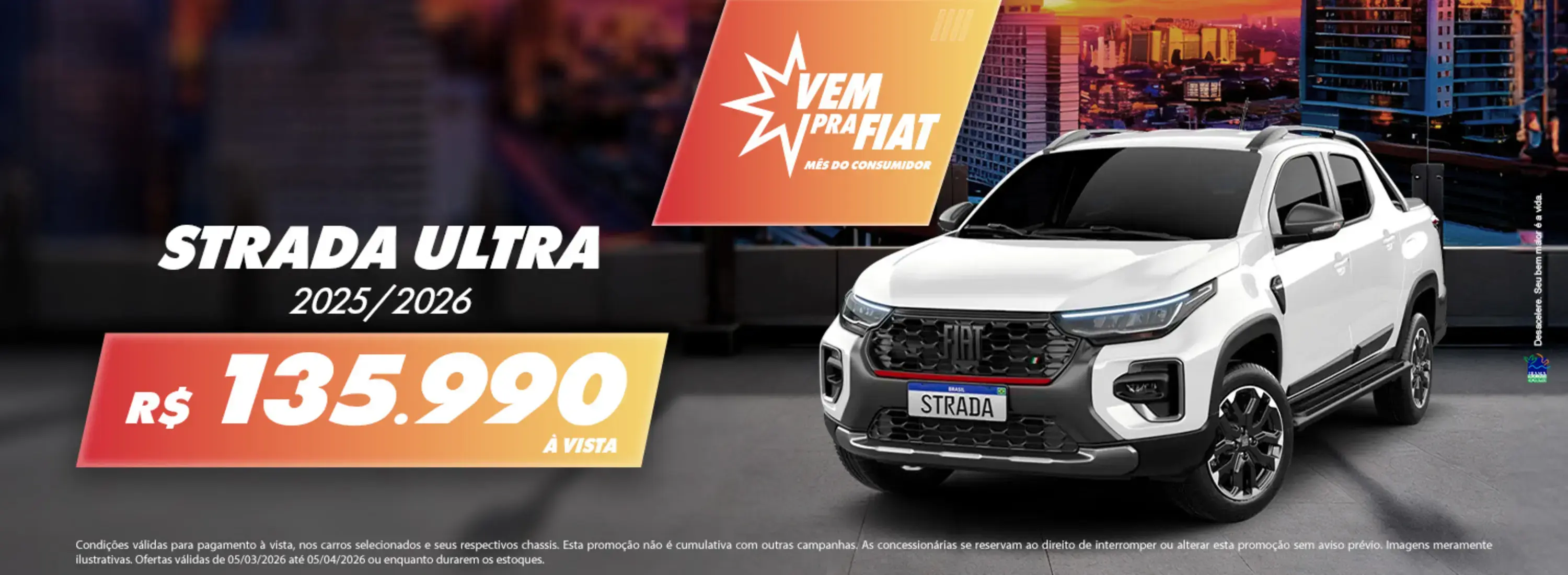 Vem pra Fiat Strada Ultra 2026/2026 