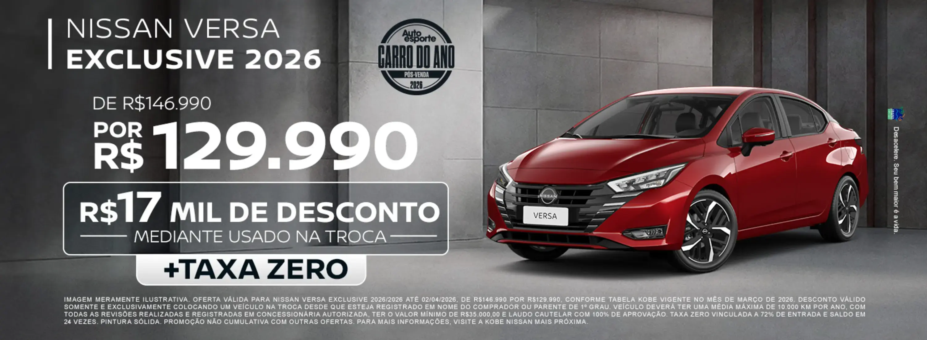 versa excl março 2026 