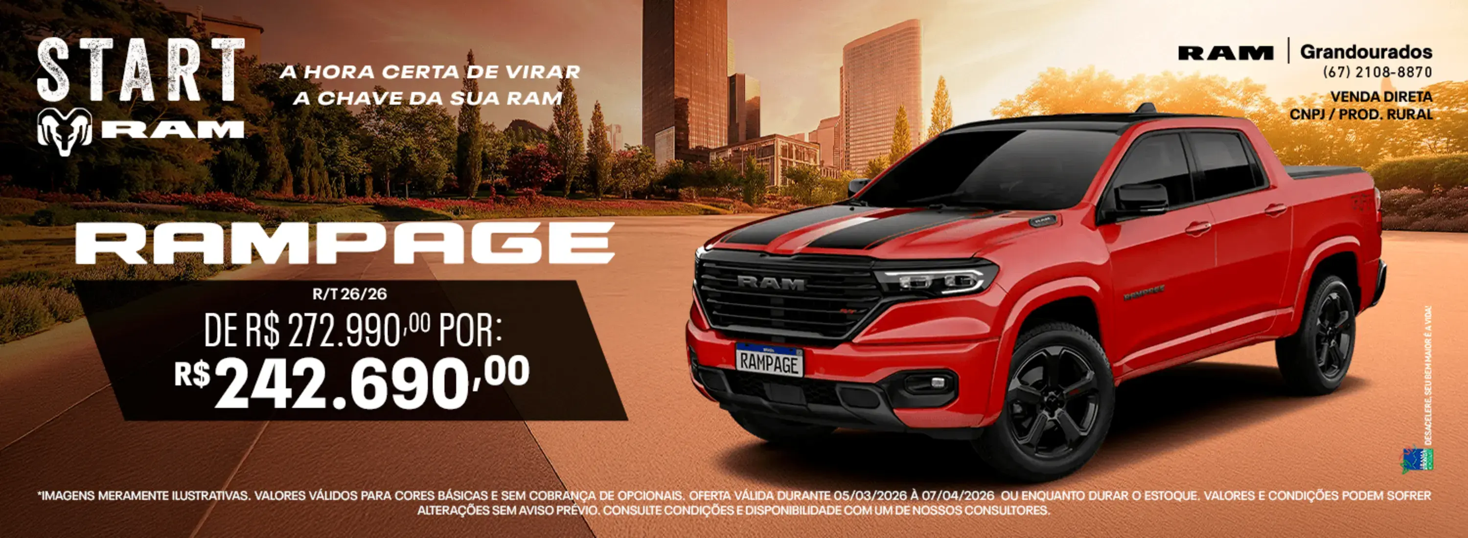 OFERTA RAMPAGE RT MARÇO 