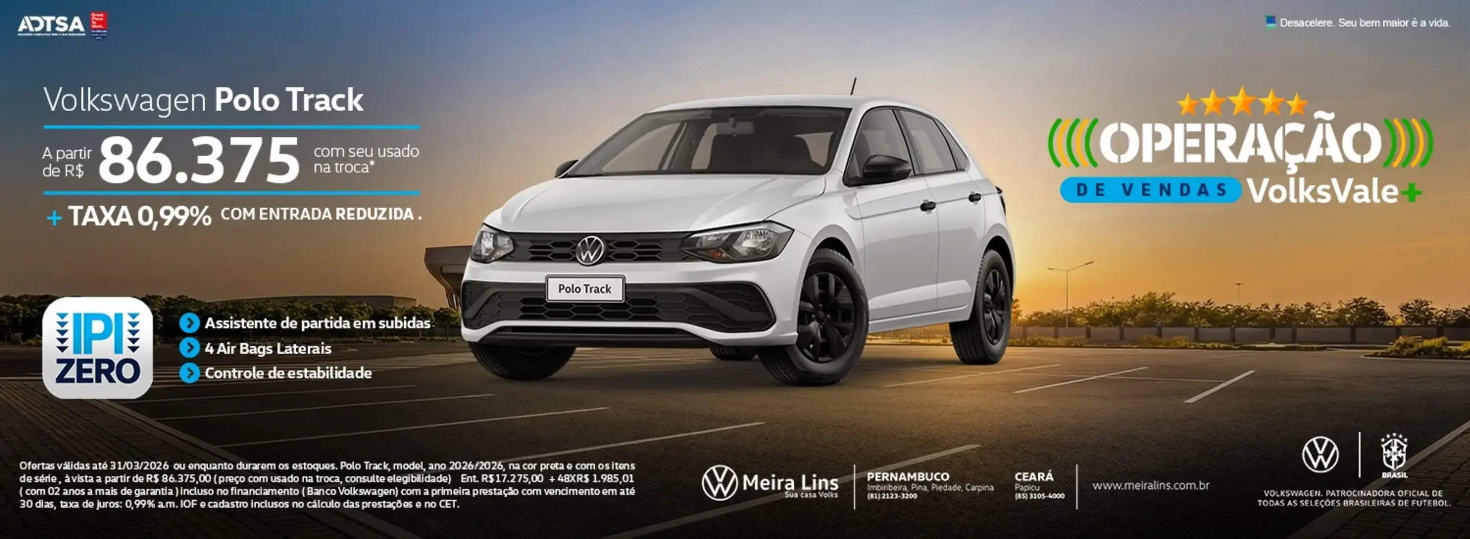 MARÇO - OPERAÇÃO DE VENDAS - POLO TRACK