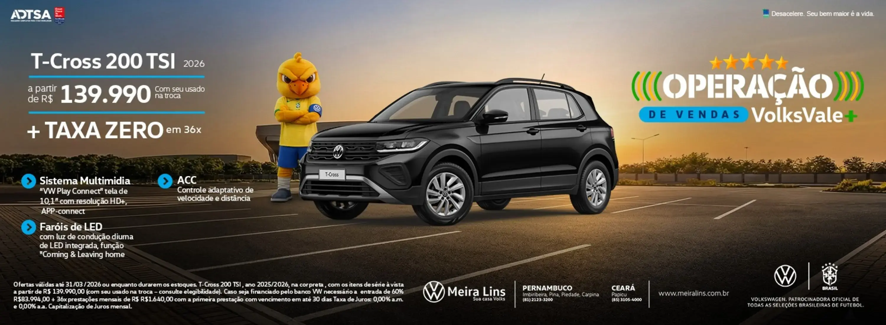 MARÇO - OPERAÇÃO DE VENDAS - T-CROSS