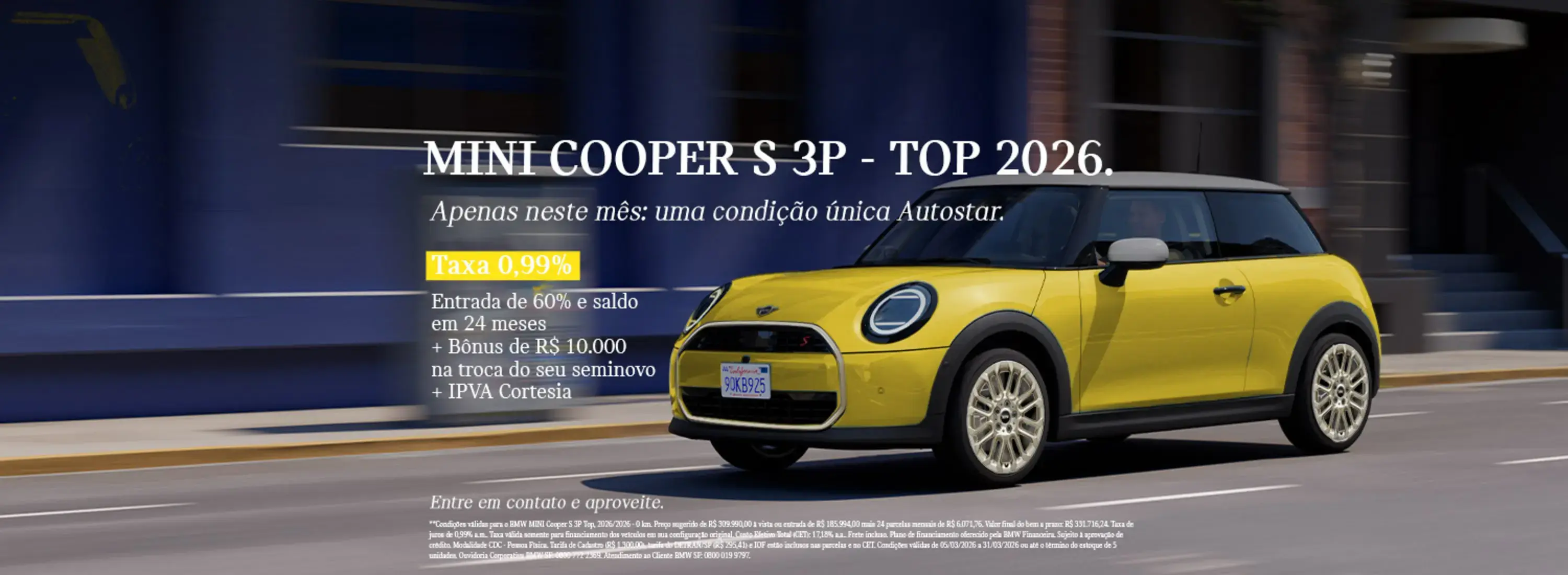 MINI COOPER S 3P- TOP 2026
