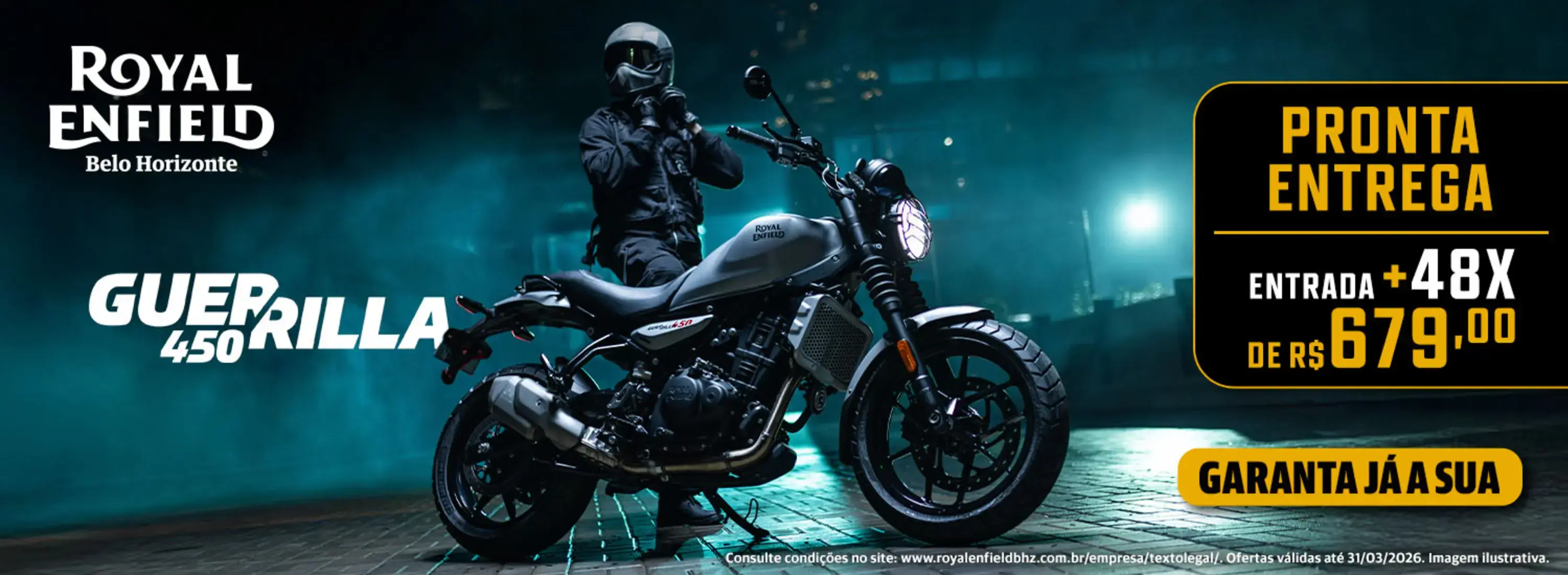 ROYAL ENFIELD GUERRILLA 450 MARÇO 2026