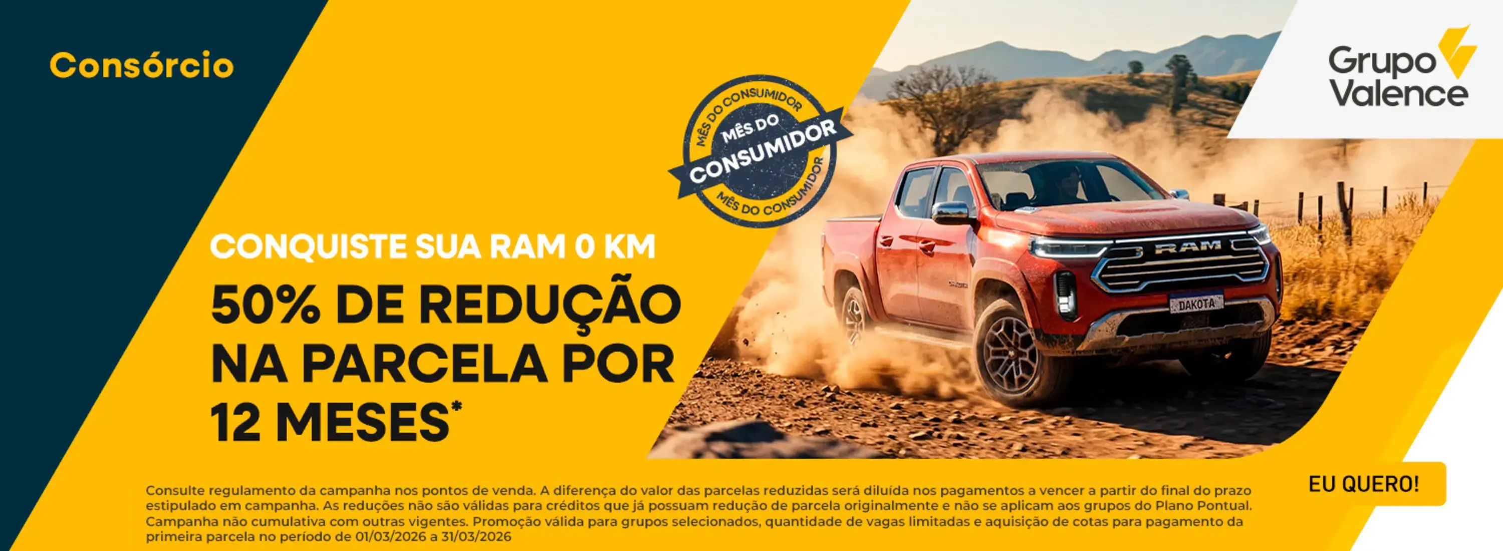 VALENDE RAM MARÇO CONSORCIO