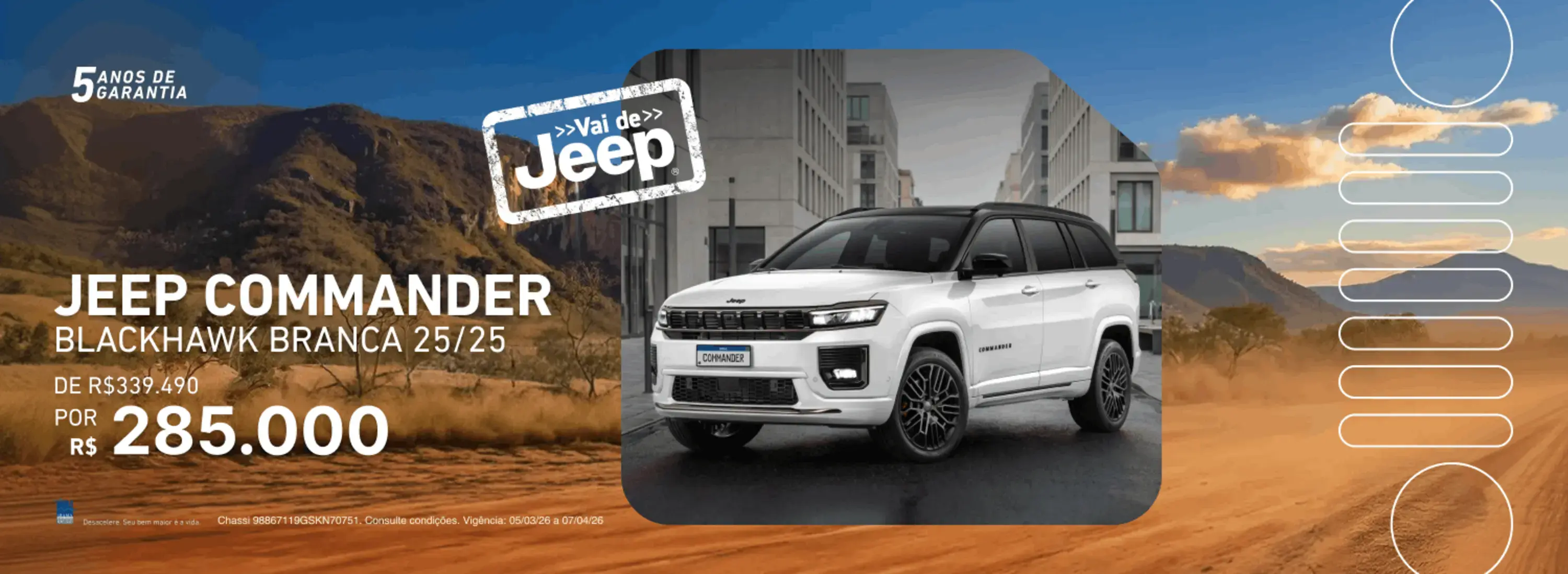 Jeep Commander BLACKHAWK Branca 25-25