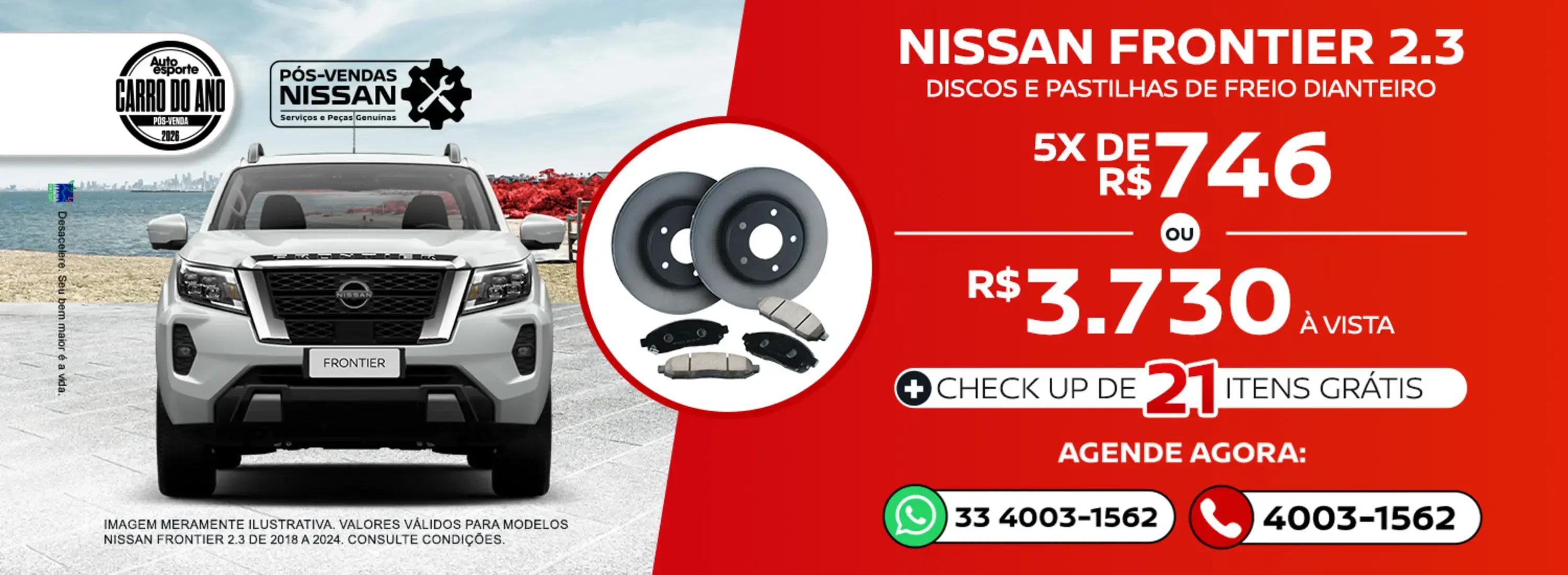 [pós-venda] frontier pastilhas + freio 