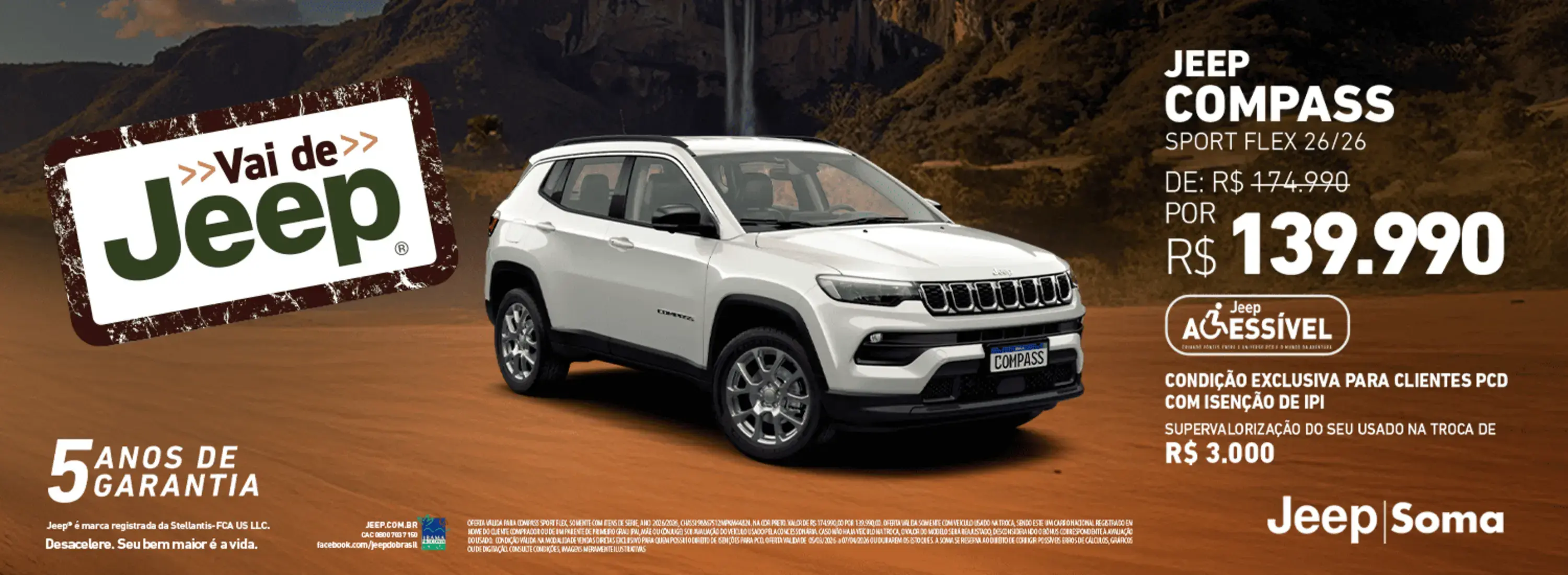 VAI DE JEEP - MARÇO - COMPASS PCD