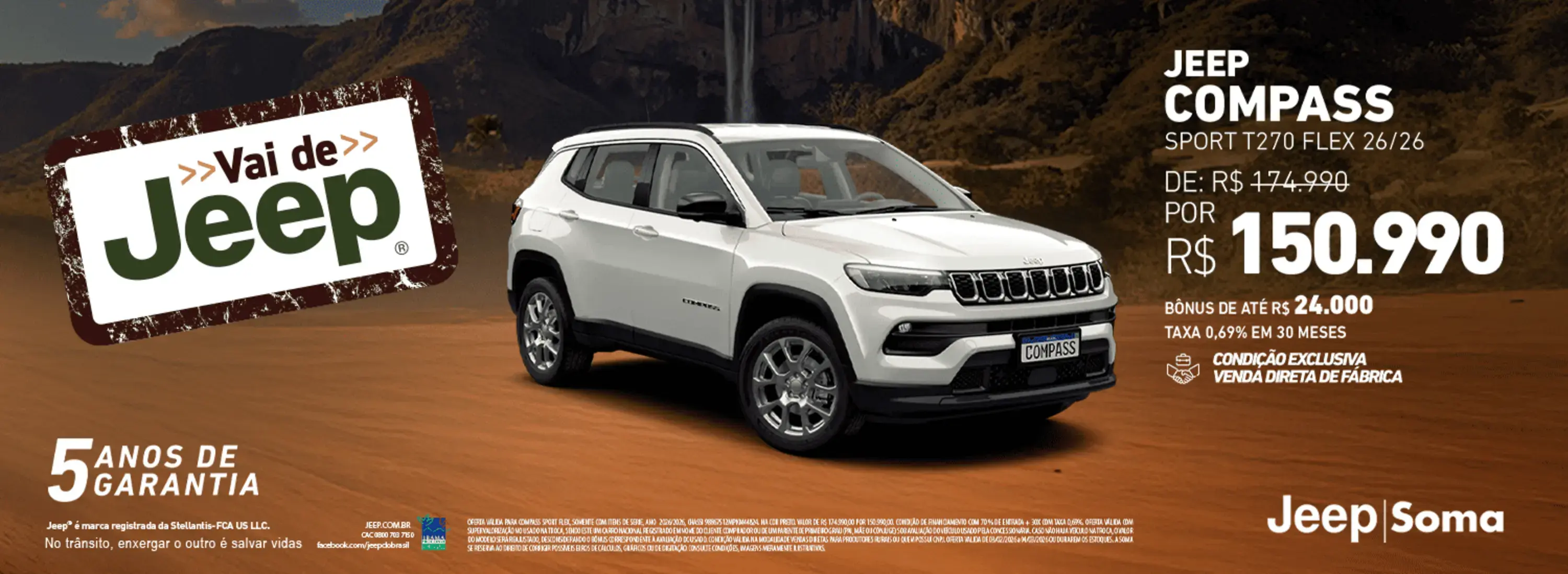  VAI DE JEEP - MARÇO - COMPASS SPORT VD FABRICA