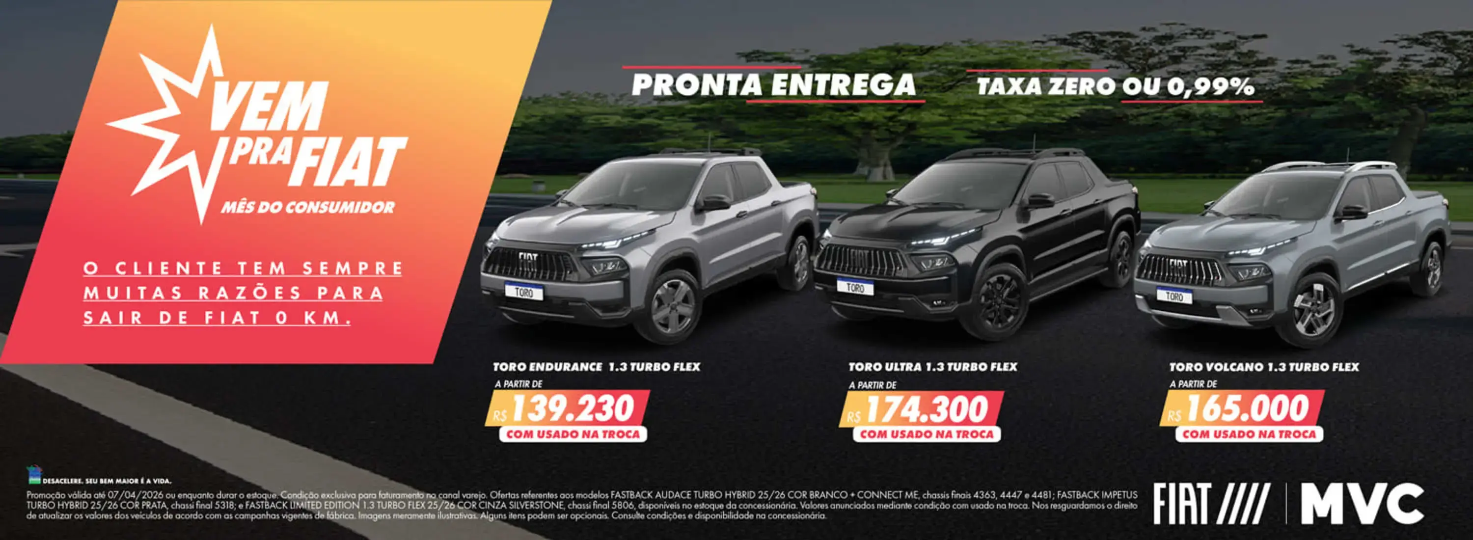 Vem pra Fiat - Ofertas toro!