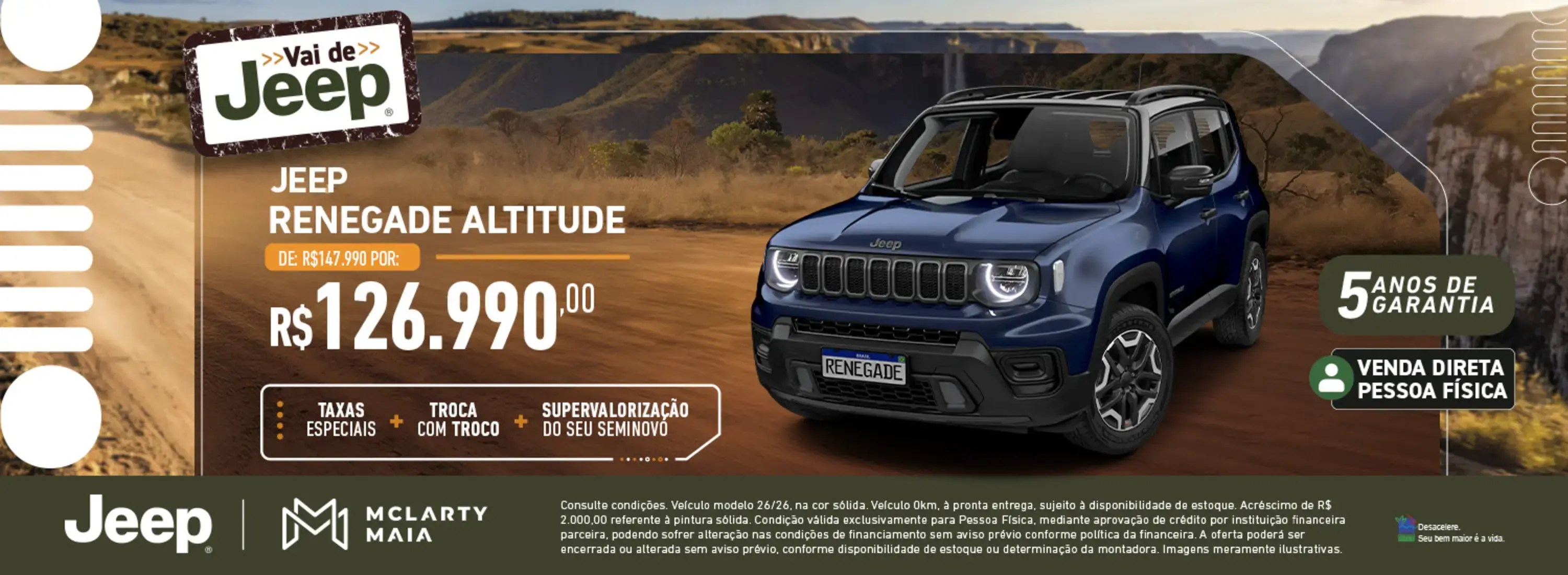 Banner Venda Direta - Vai de JEEP/renegade