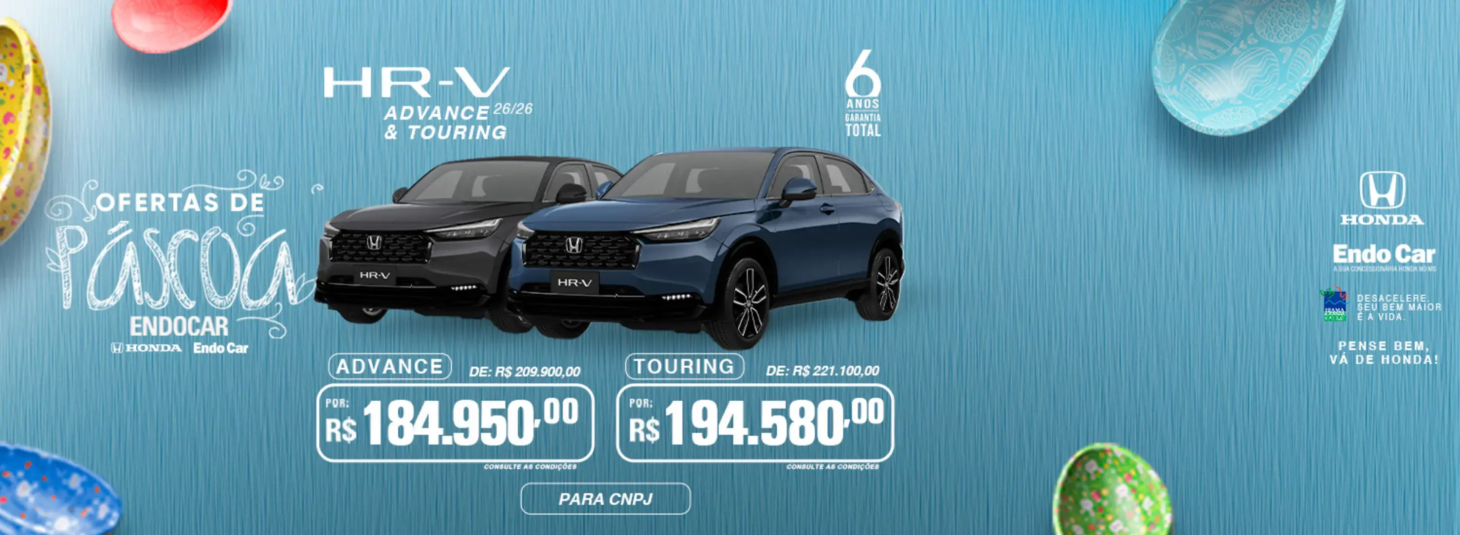 HR-V ADVANCE E TOURING 26 26 - VENDA DIRETA - CNPJ