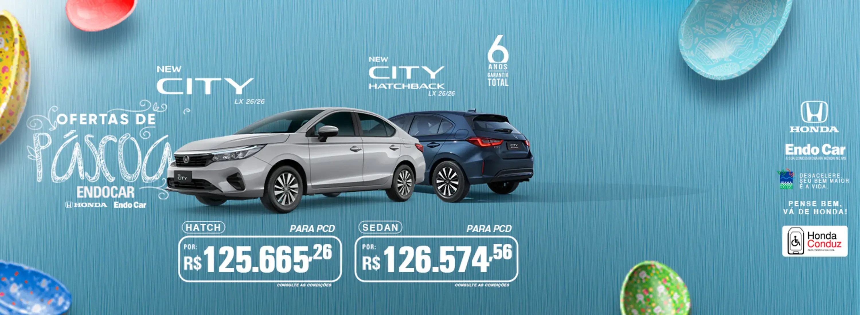 CITY SEDAN E HATCH EX 26 26 - VENDA DIRETA - PCD