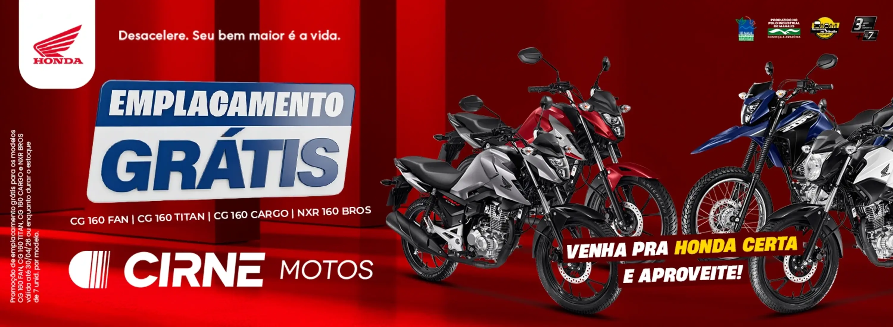 emplacamento grátis