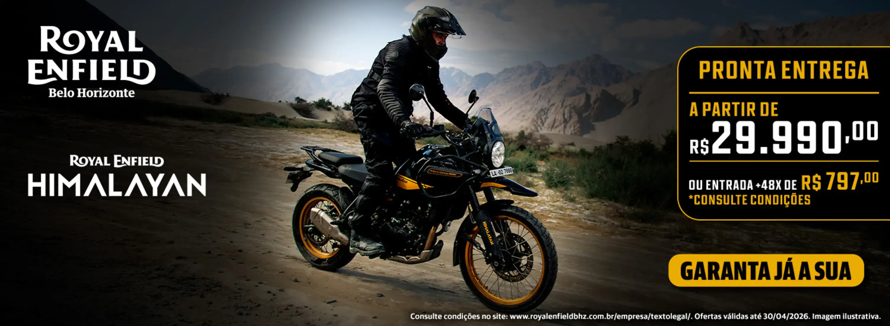 HIMALAYAN 450 OFERTA DE VAREJO ABRIL