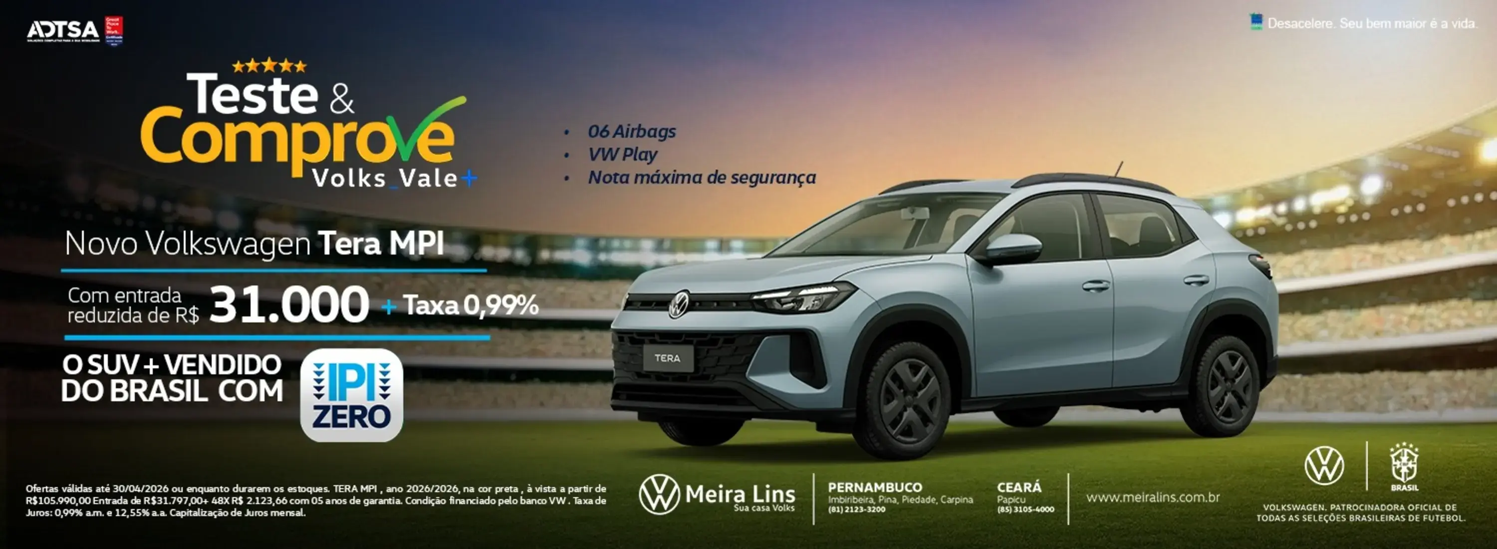 BANNER TESTE X COMPROVE - TERA MPI