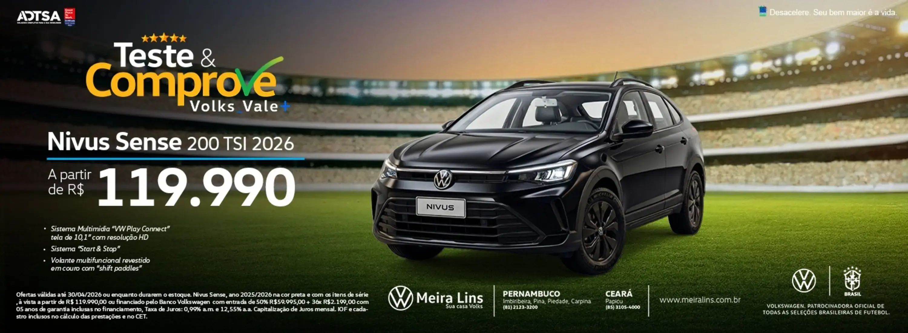 BANNER TESTE X COMPROVE - NIVUS SENSE