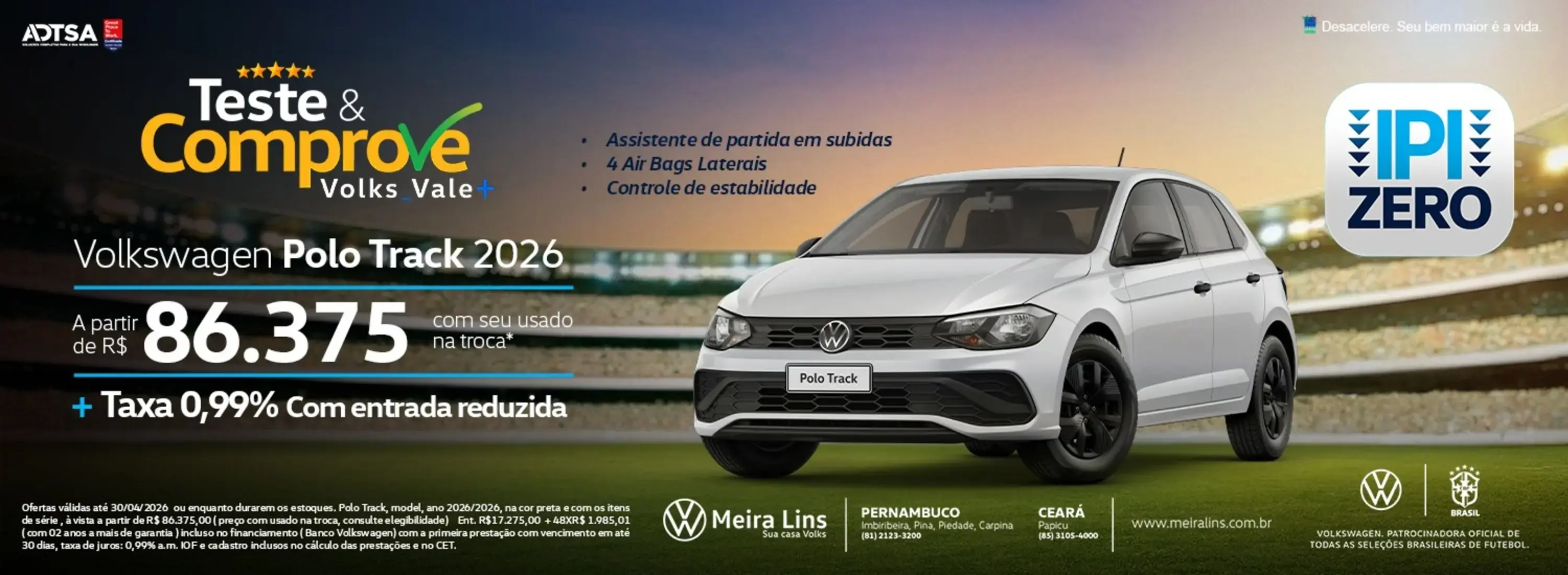 BANNER TESTE X COMPROVE - POLO TRACK 