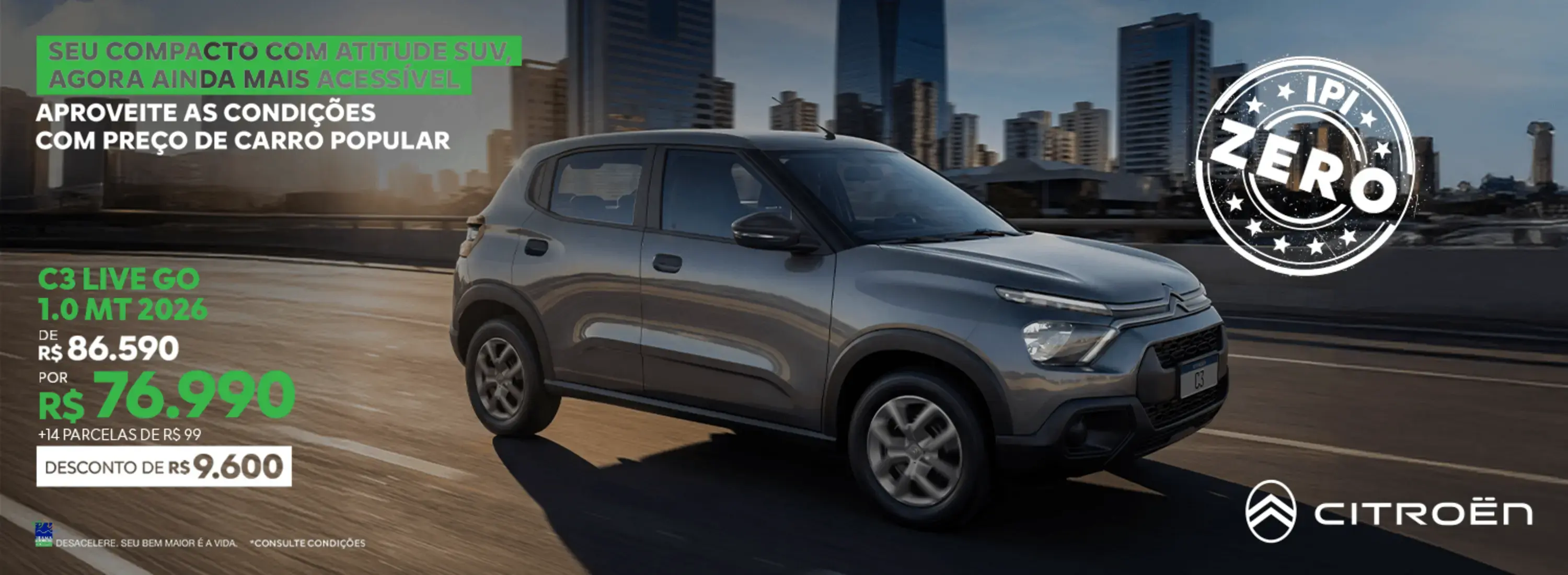 196 DDM Varejo Citroen C3 Live Go IPI ZERO