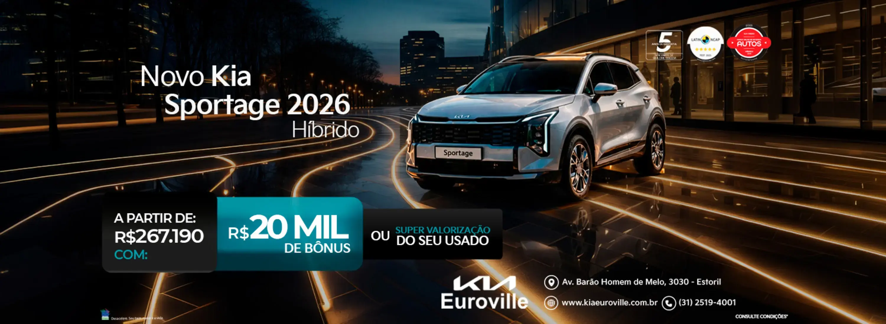 SPORTAGE BÔNUS DE 20K SPORTAGE