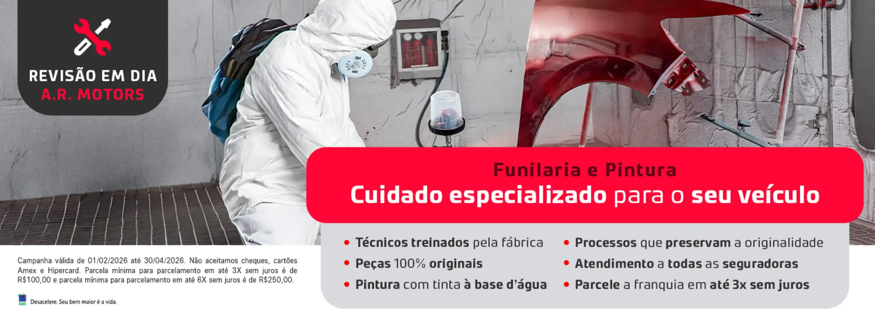 Funilaria e Pintura é na A.R Motors