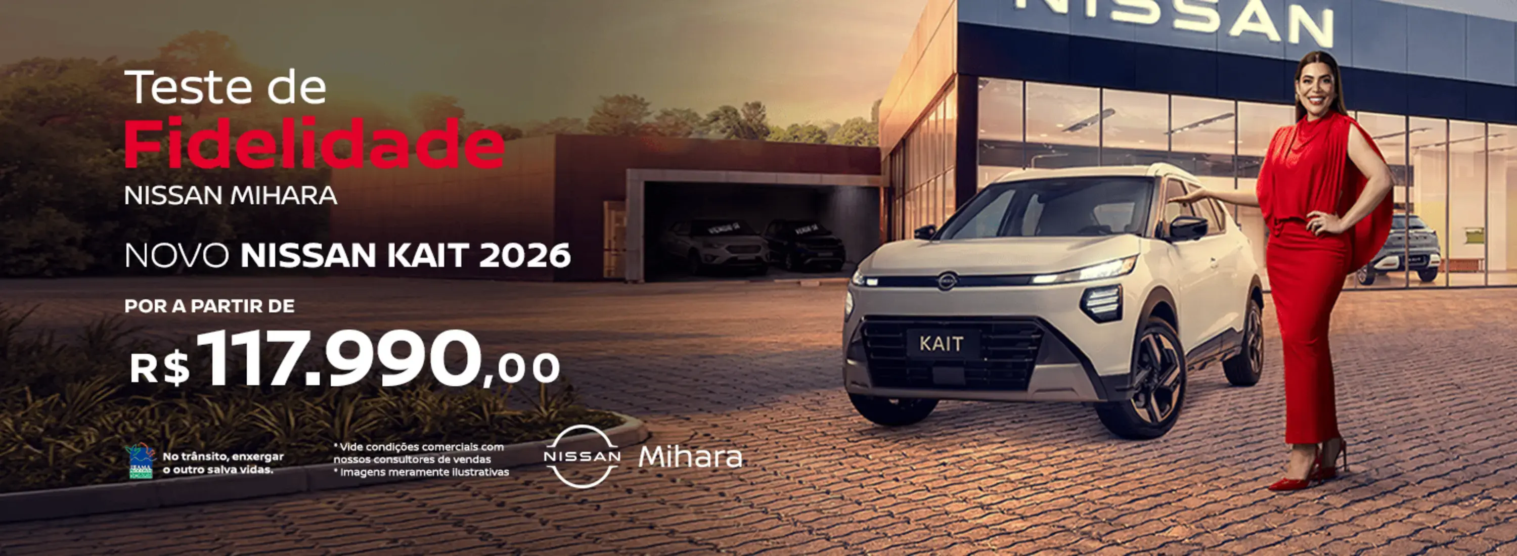 Teste de fidelidade nissan mihara no novo nissan kait 2026 