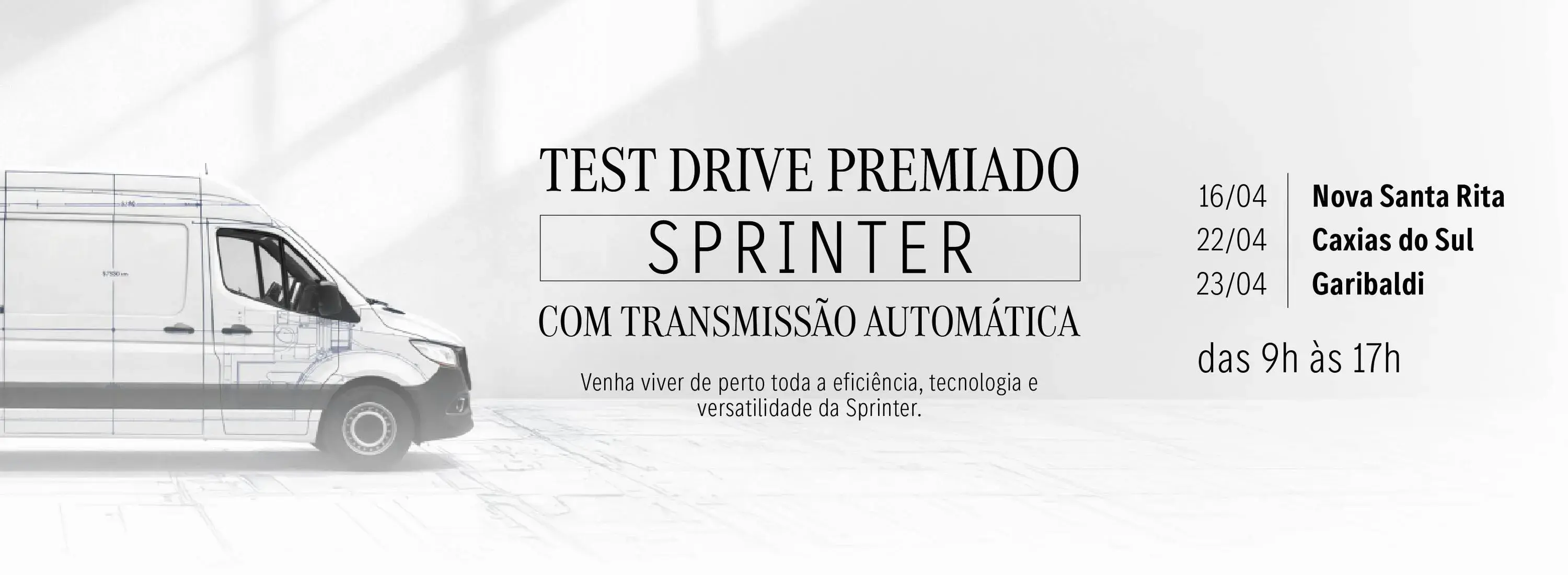 TEST DRIVE PREMIADO SPRINTER 