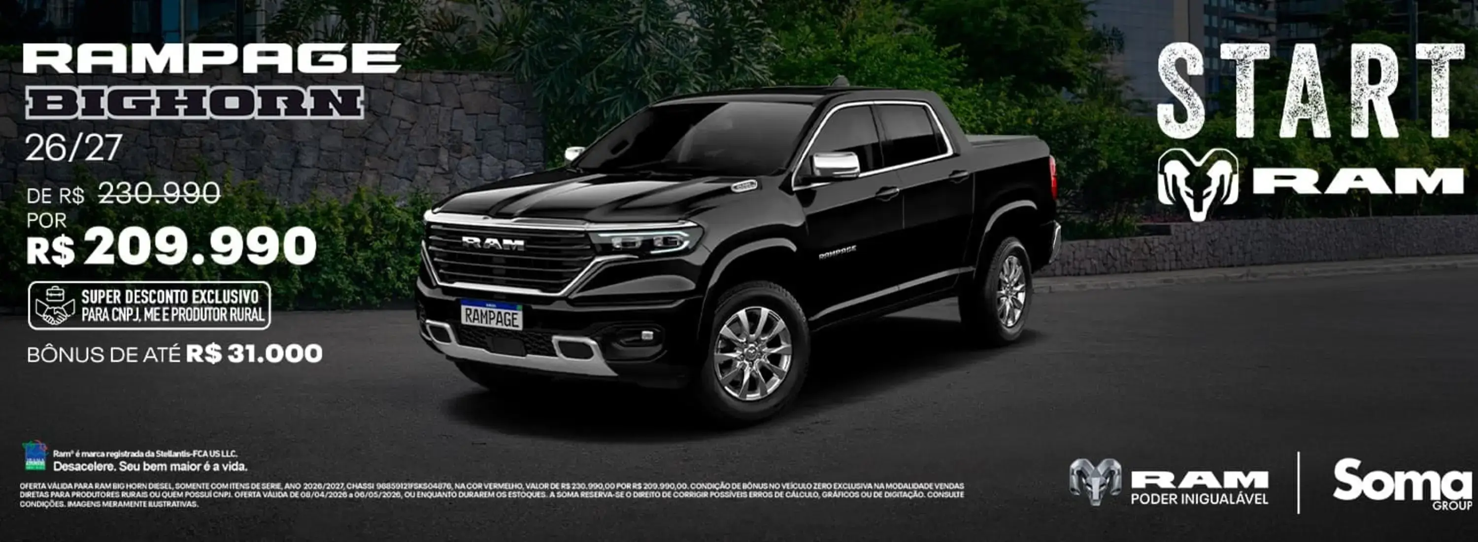 START RAM - ABRIL - RAMPAGE BIGHORN 27 | CNPJ