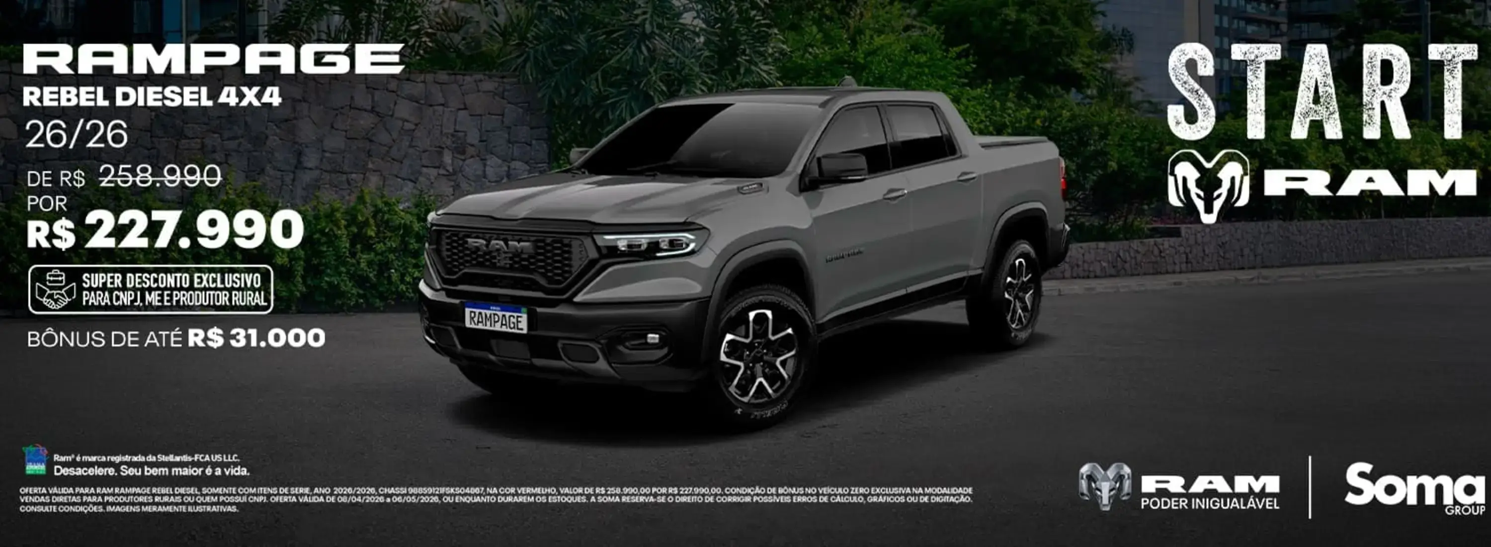 START RAM - ABRIL - RAMPAGE REBEL | CNPJ
