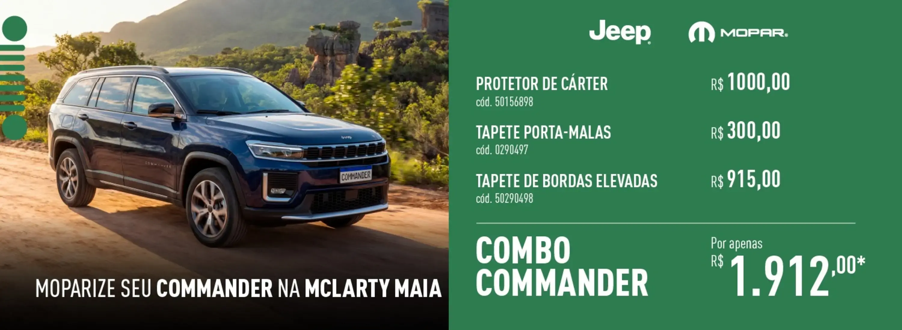 Acessórios Commander - Abril/26