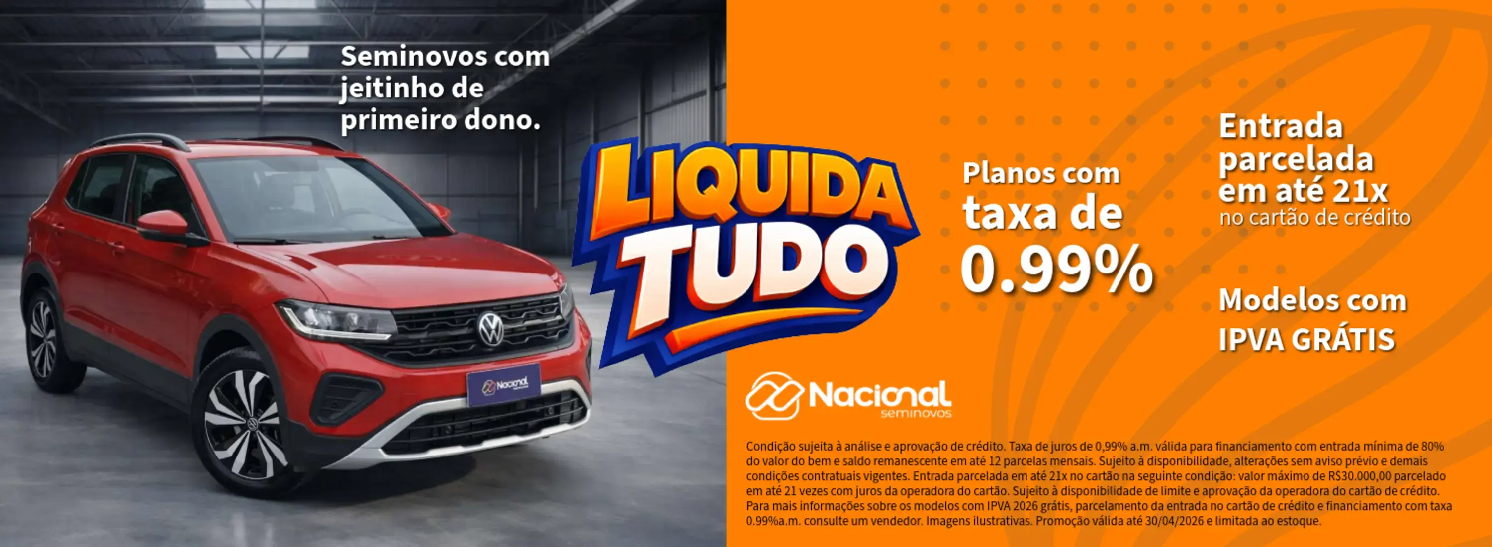 Liquida Tudo Nacional Seminovos 