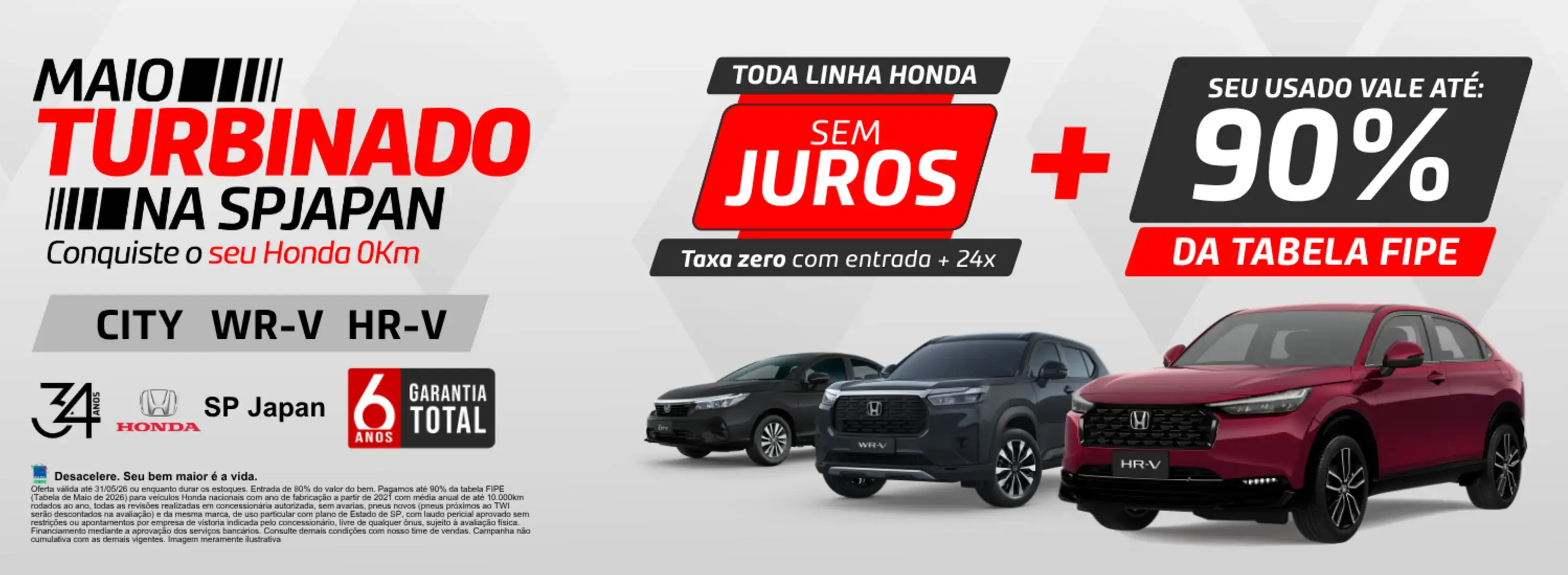 TODA LINHA HONDA COM TAXA ZERO