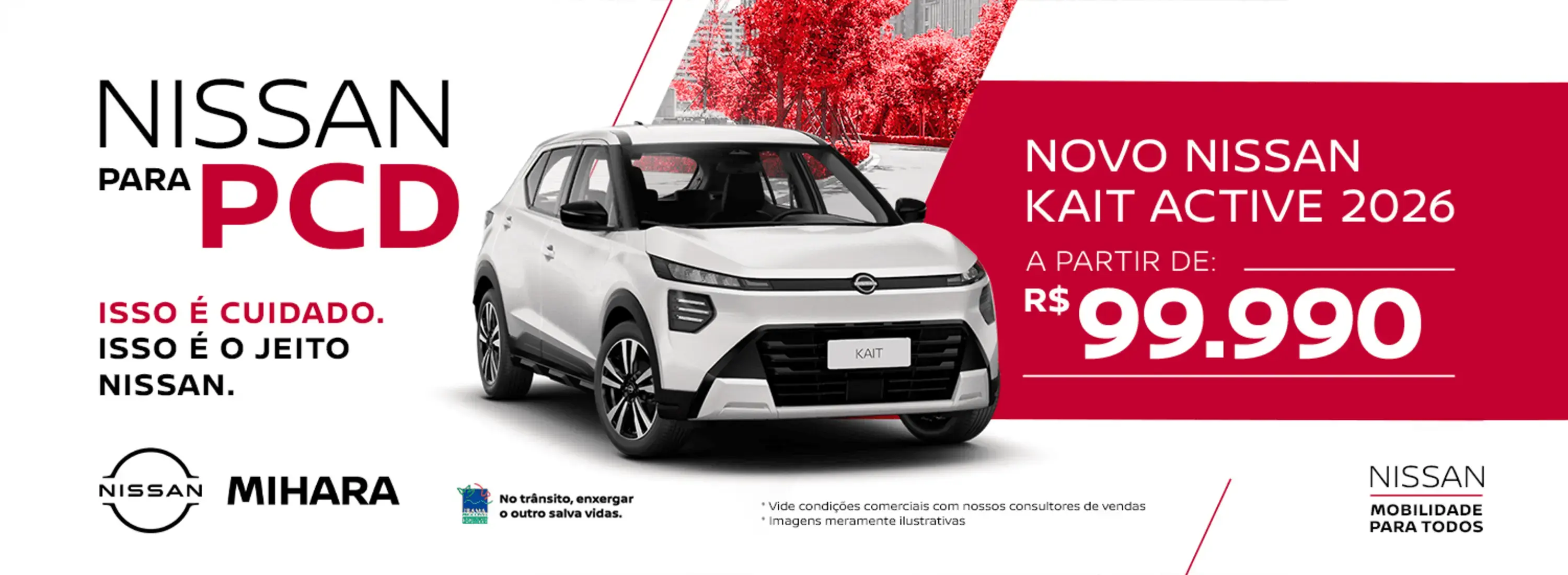 NISSAN PARA PCD NISSAN KAIT ACTIVE R$ 99.990,00